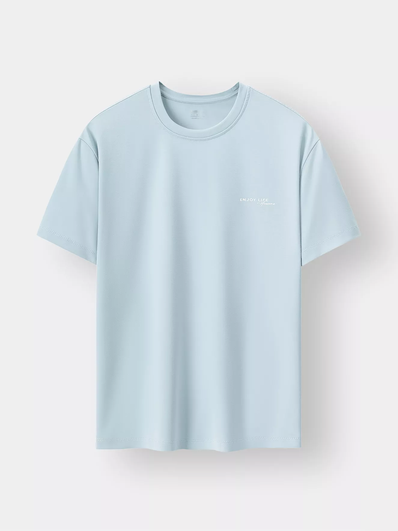 Áo Thun Nam Ngắn Tay 5S Fashion Đường Chần Chỉ ATS24051