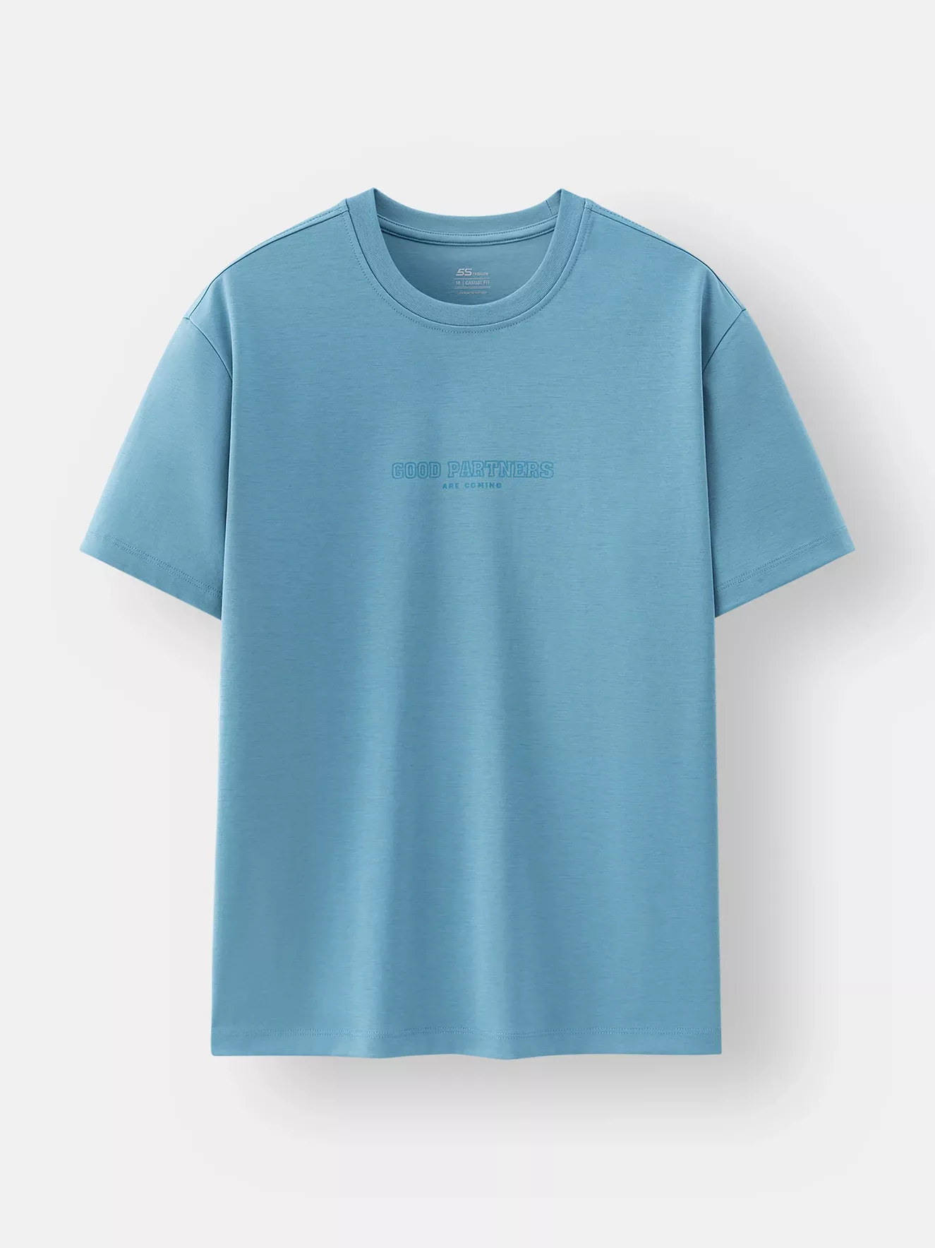 Áo Thun Cổ Tròn Cotton 5S Fashion In Đơn Giản Casual ATS25031