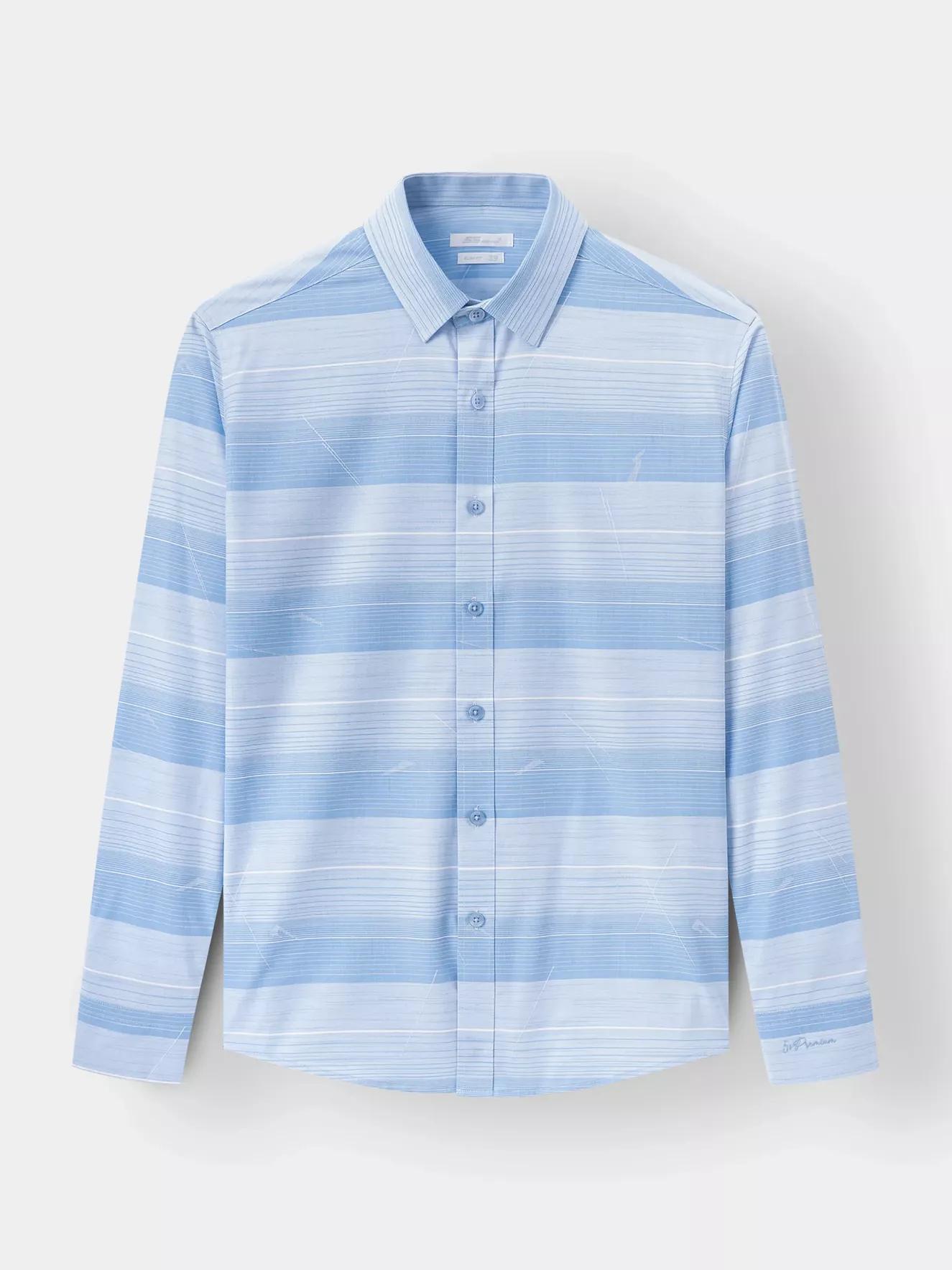 Áo Sơ Mi Nam Dài Tay 5S Fashion Kẻ Ngang Slimfit SMD23180