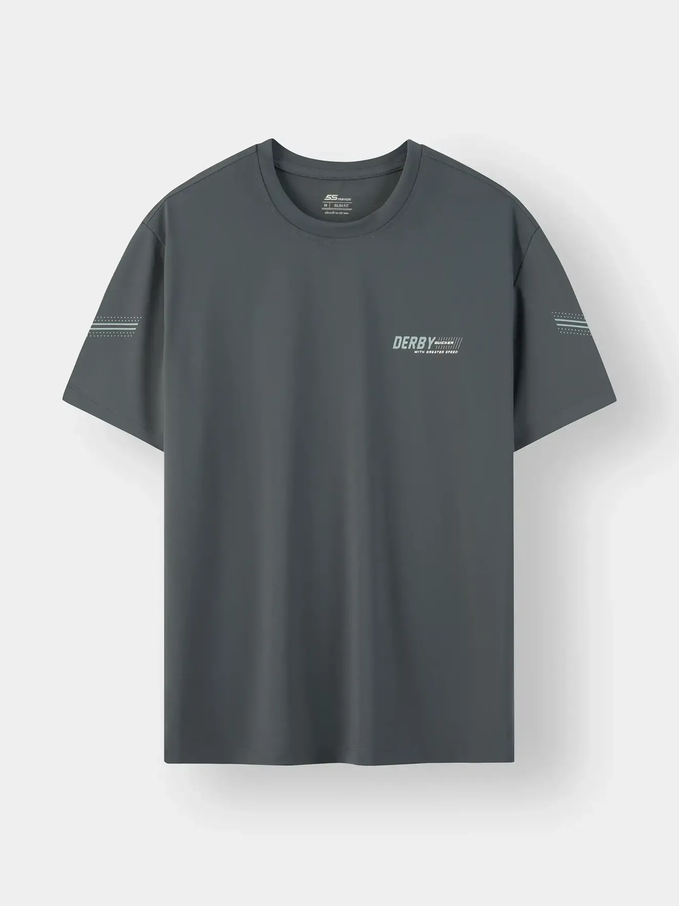 Áo Thun Nam 5S Fashion Vải Thun Mát Lạnh Phom Slimfit M0ATS26014