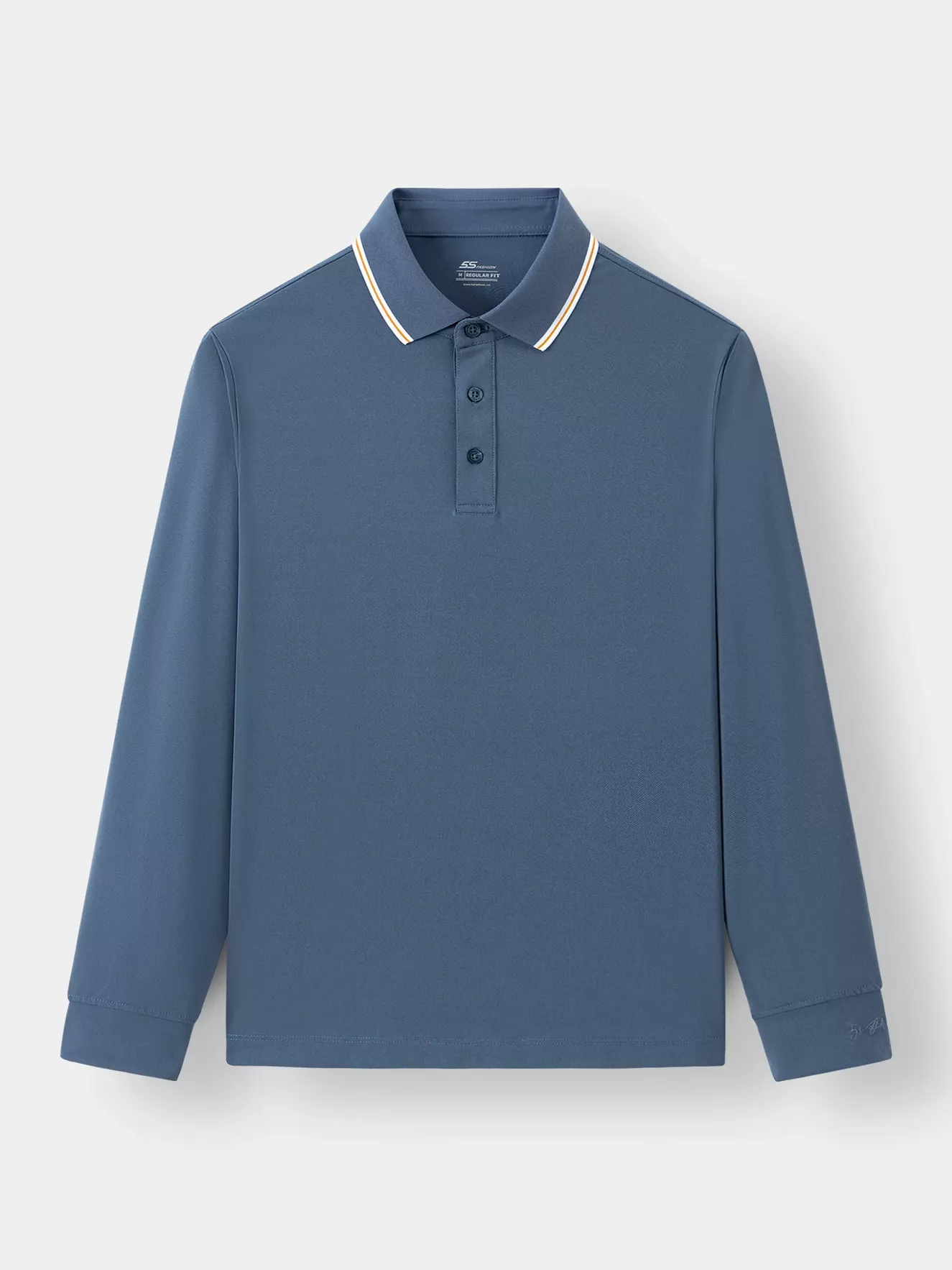 Áo Polo Dài Tay Phối Màu 5S Fashion Regularfit APD23003