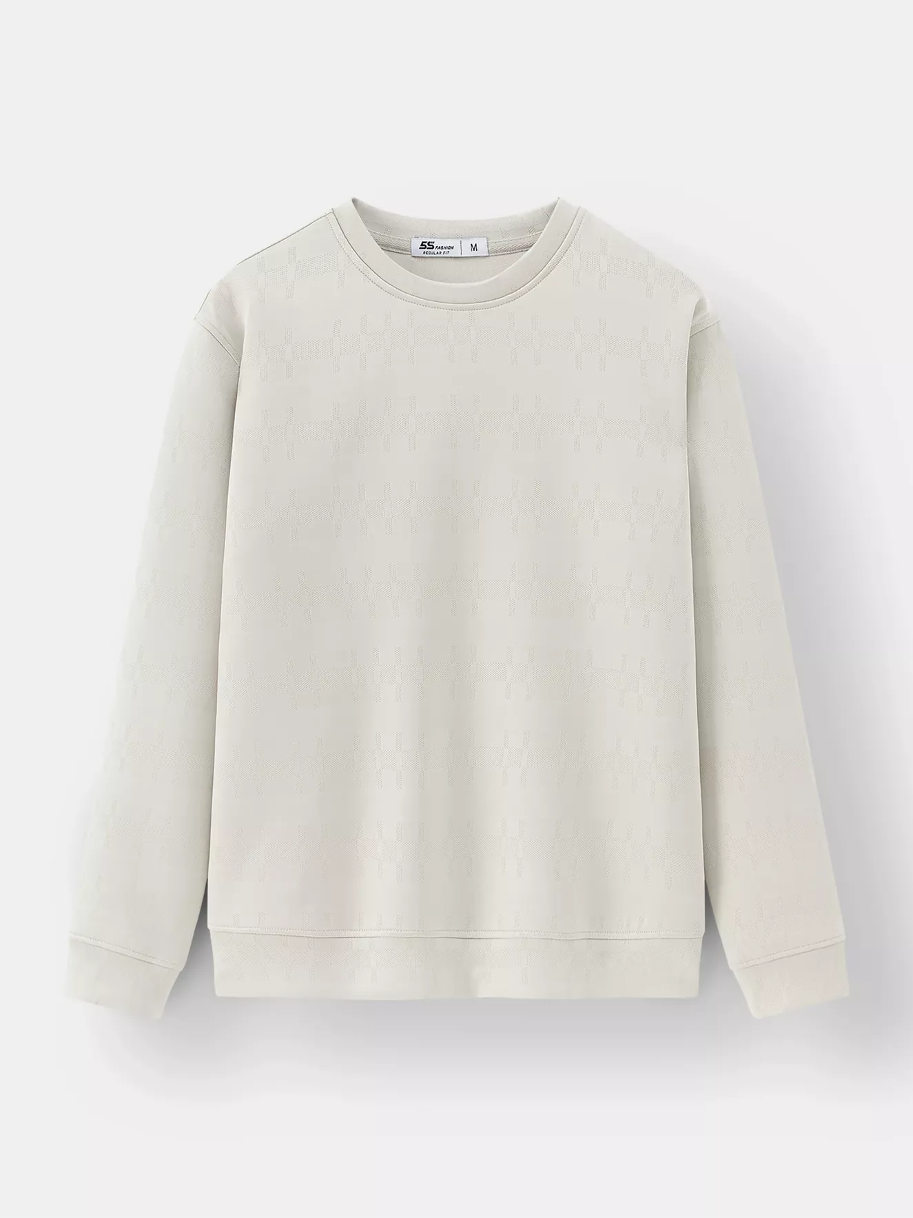 Áo Nỉ Nam 5S Fashion Dệt Hiệu Ứng Phom Regular ANI24012