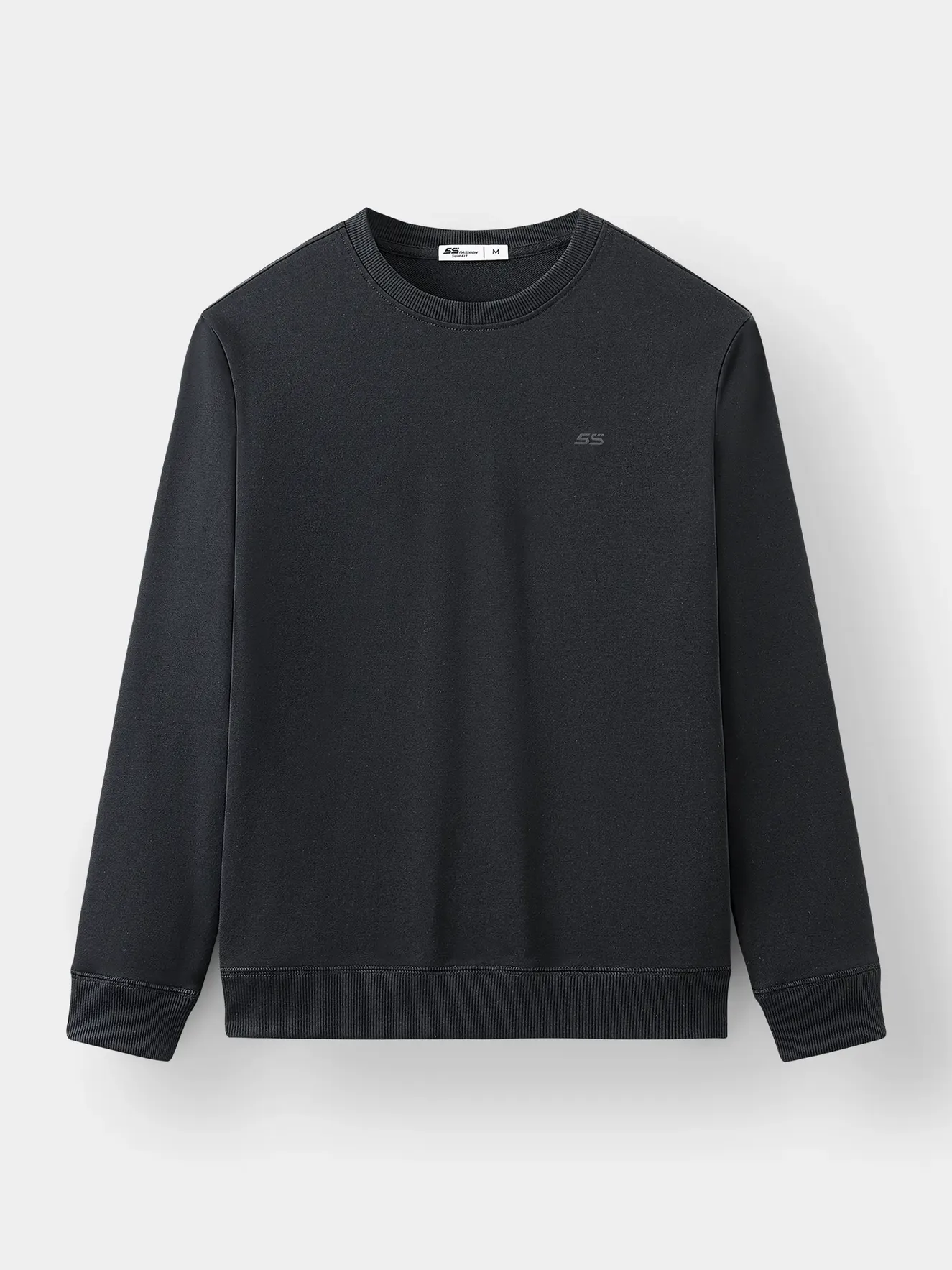 Áo Nỉ Cổ Tròn 5S Fashion Trơn Slimfit ANO23030