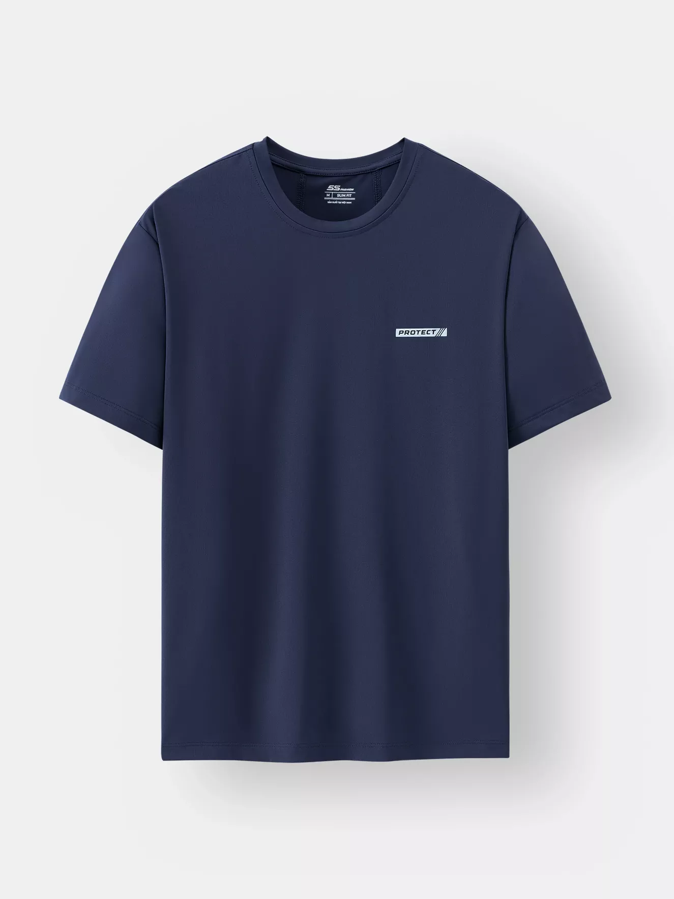 Áo Thun Nam Ngắn Tay 5S Fashion In Chữ Protect Slimfit ATS24011