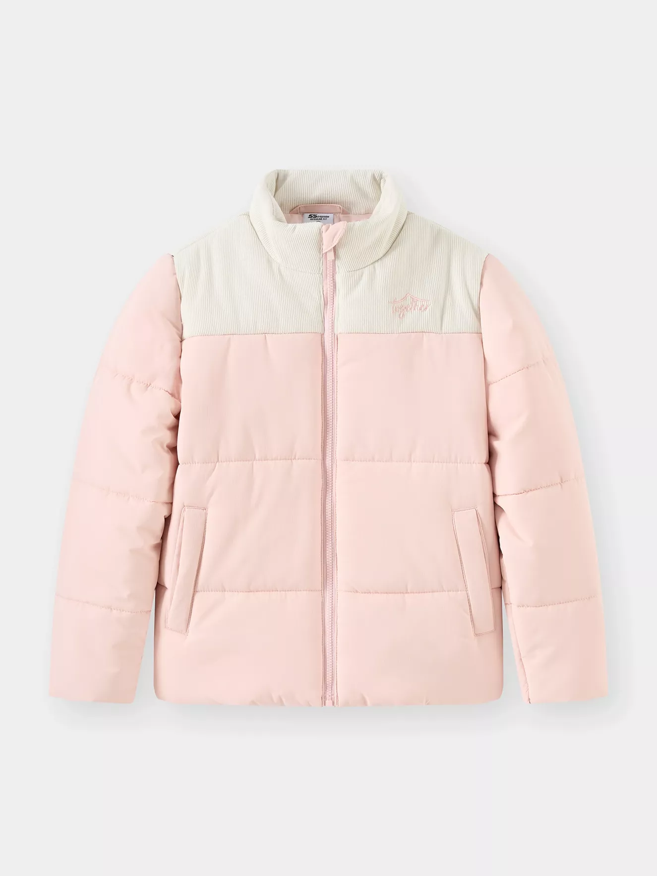 Áo Phao Cho Bé Can Phối Nhung Cổ Trụ 5S Fashion K0PHF25001