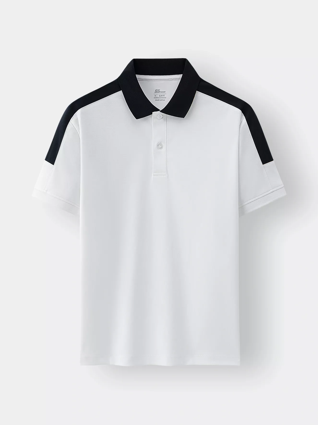 Áo Polo Nam 5S Fashion Can Phối Phom Slimfit APC25026