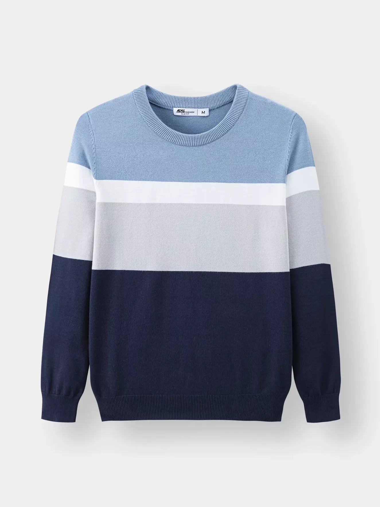 Áo len phối kẻ 5S Fashion ALO23002