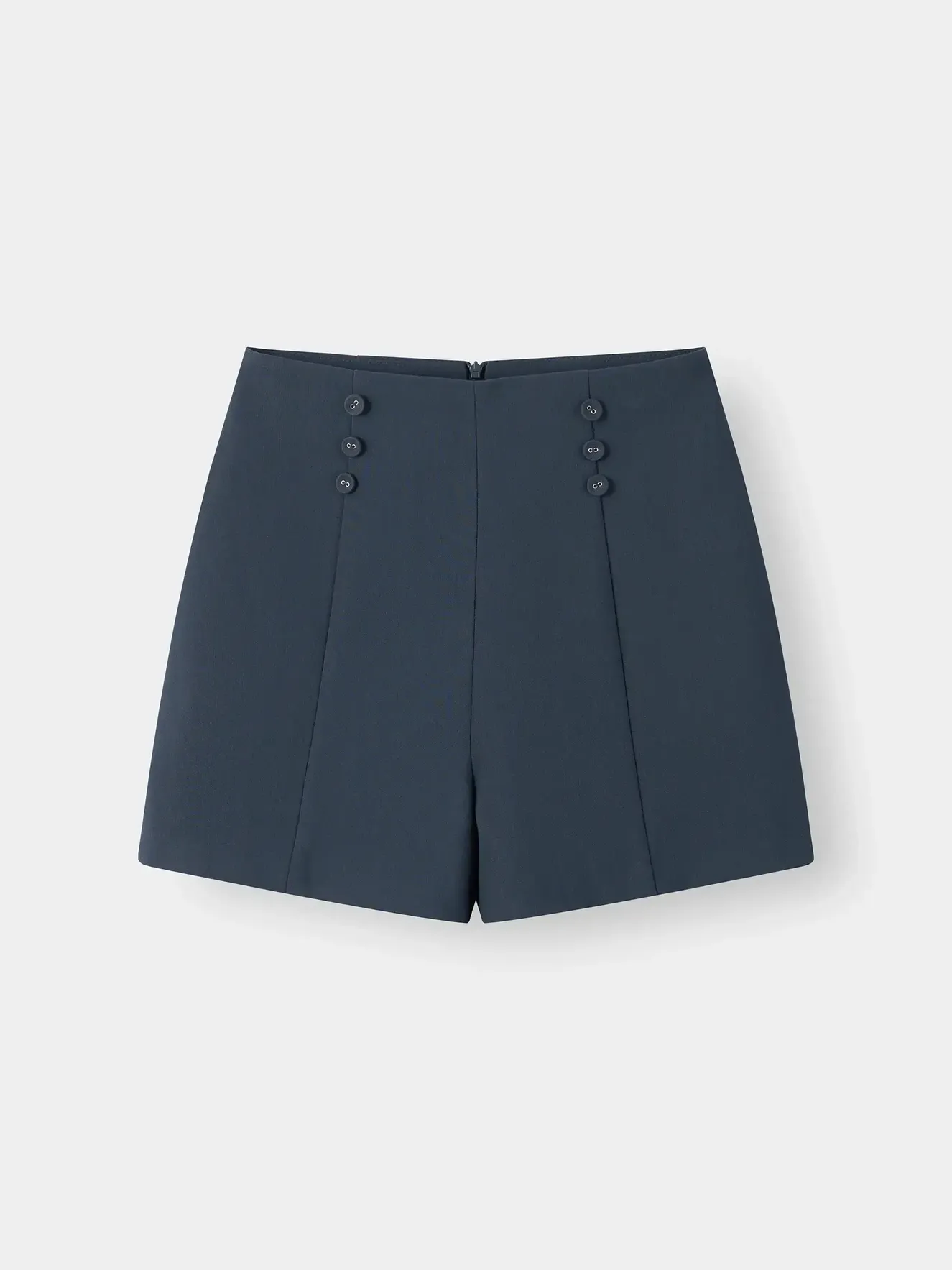 Quần Short Âu Nữ 5S Fashion Trang Trí Cúc Phom Regular W0QSA26002