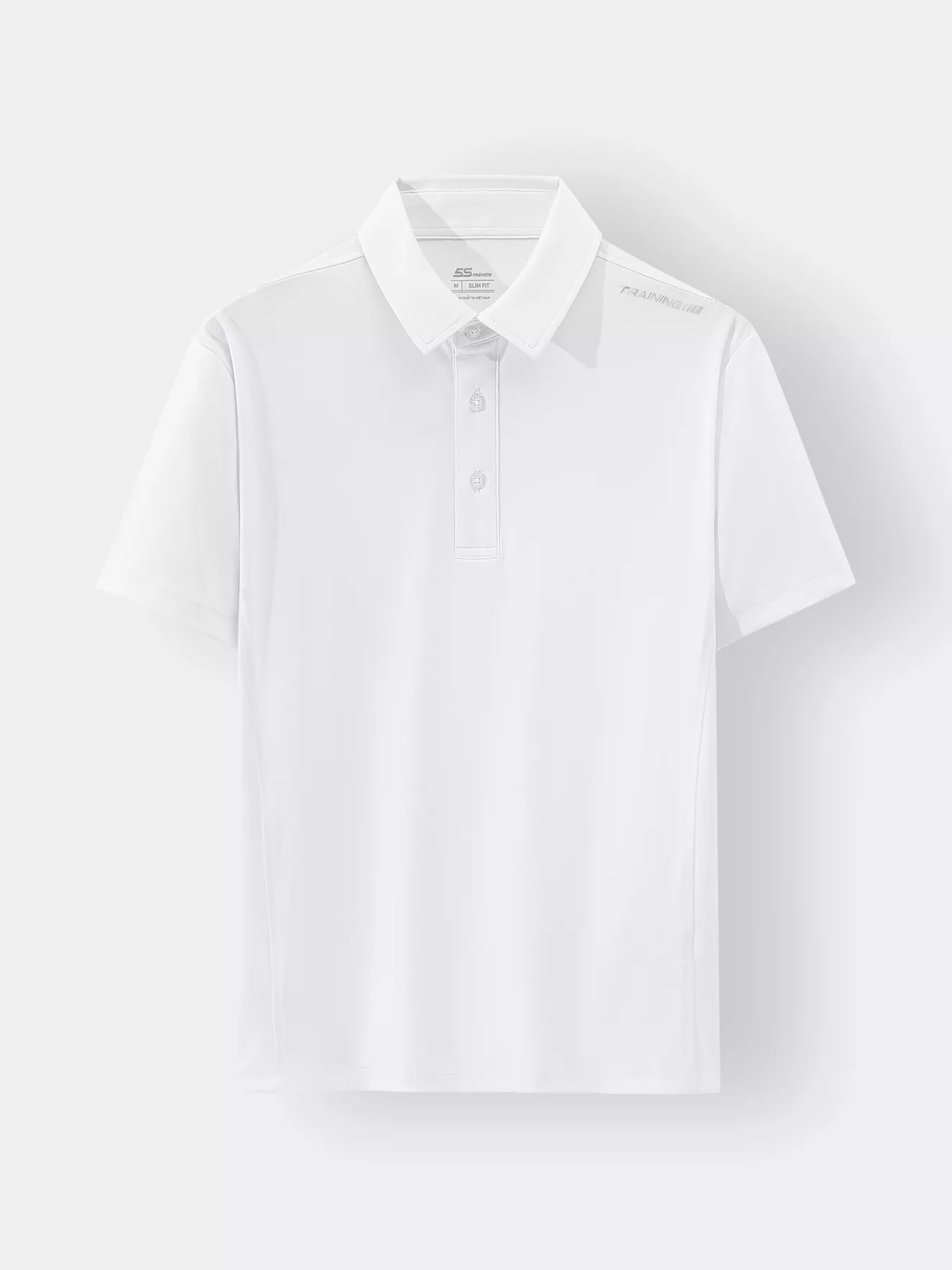 Áo Polo Nam Thể Thao 5S Fashion In Cầu Vai Phom Slimfit APC24017