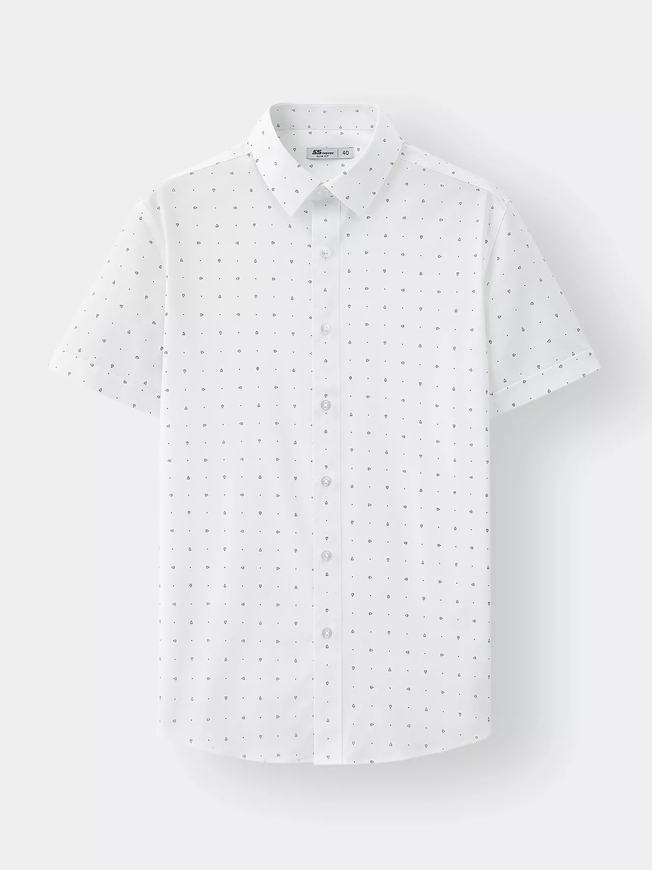 Áo Sơ Mi Nam 5S Fashion Họa Tiết Phom Slimfit ASC25030