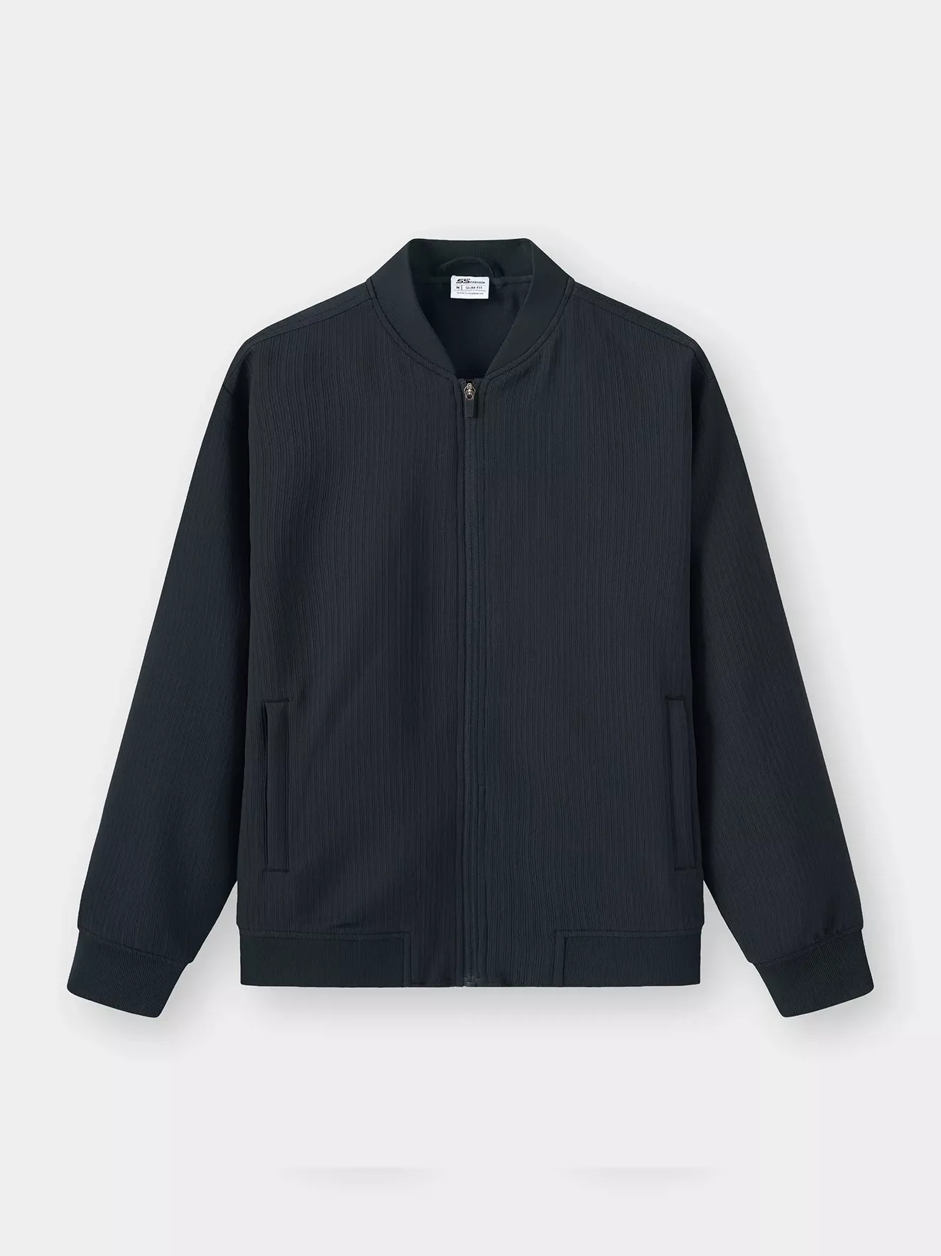 Áo Khoác Bomber Nam 5S Fashion Lót Nỉ Vải Hiệu Ứng M0AKB25012