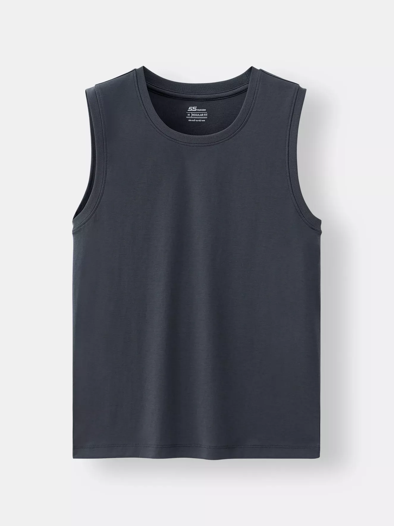 Áo Tanktop Nam 5S Fashion Trơn Basic Regular ASN25003