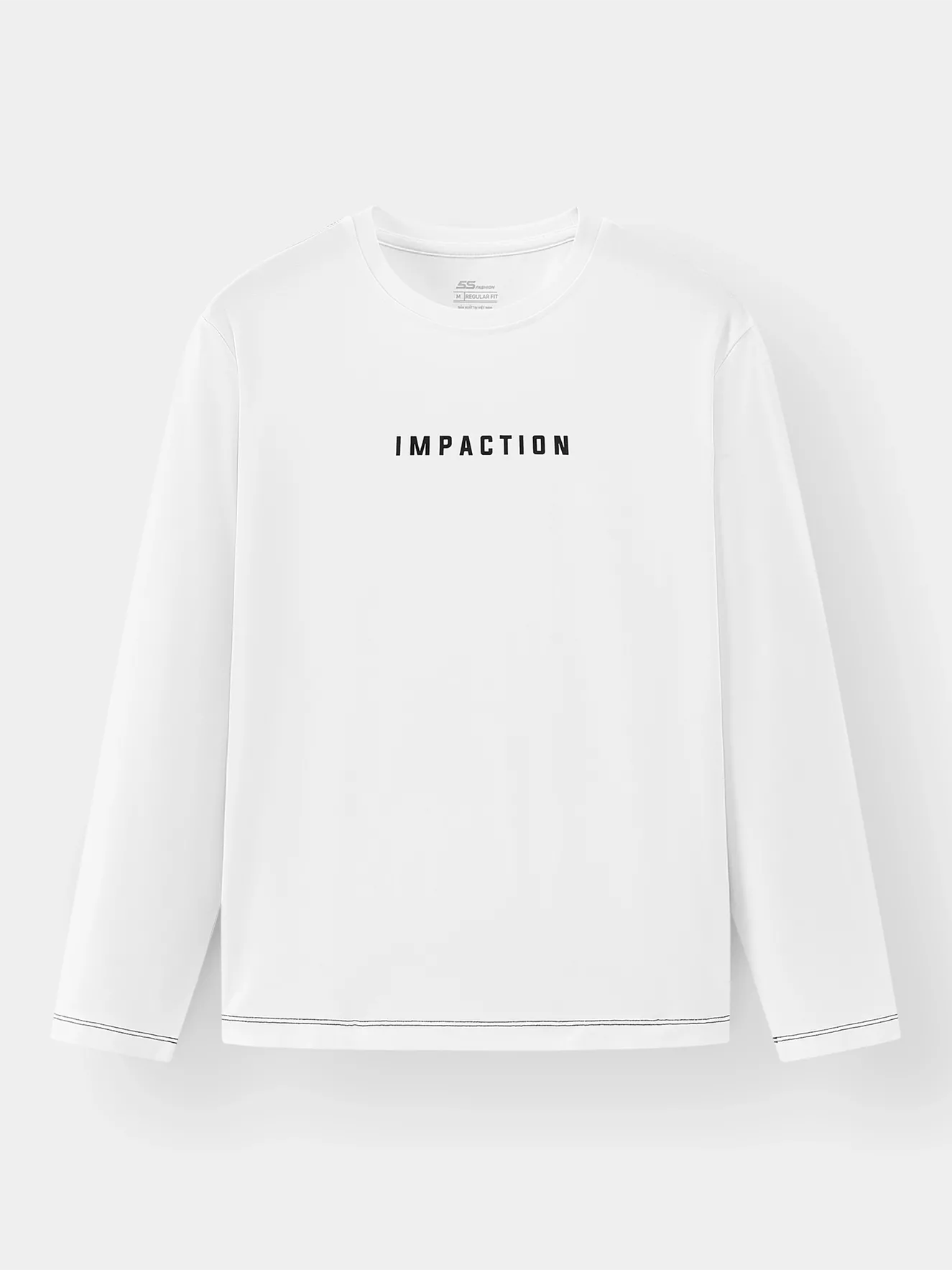 Áo Thun Nam Dài Tay 5S Fashion Chần Chỉ Nổi ATH24015