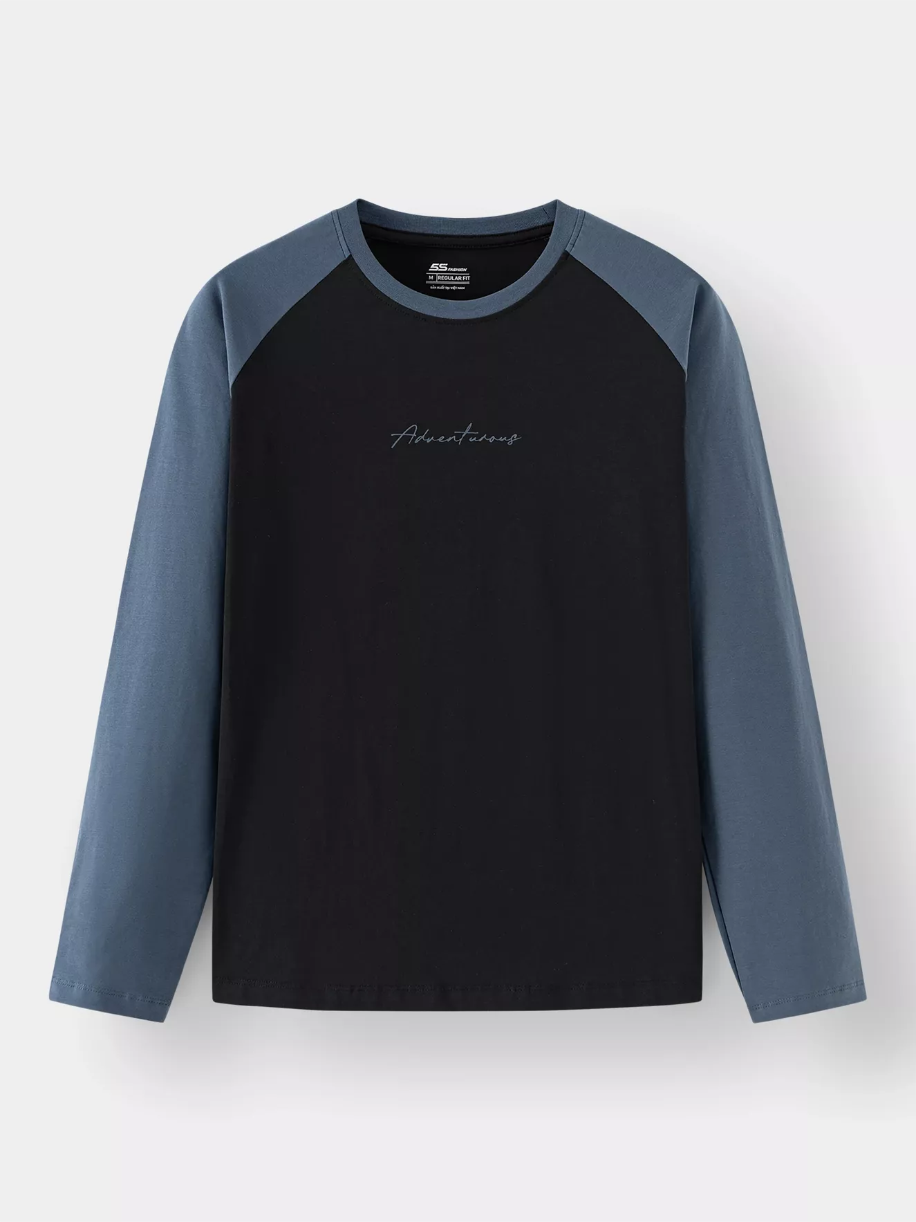 Áo Thun Nam Dài Tay Cotton 5S Fashion Tay Raglan ATH24011