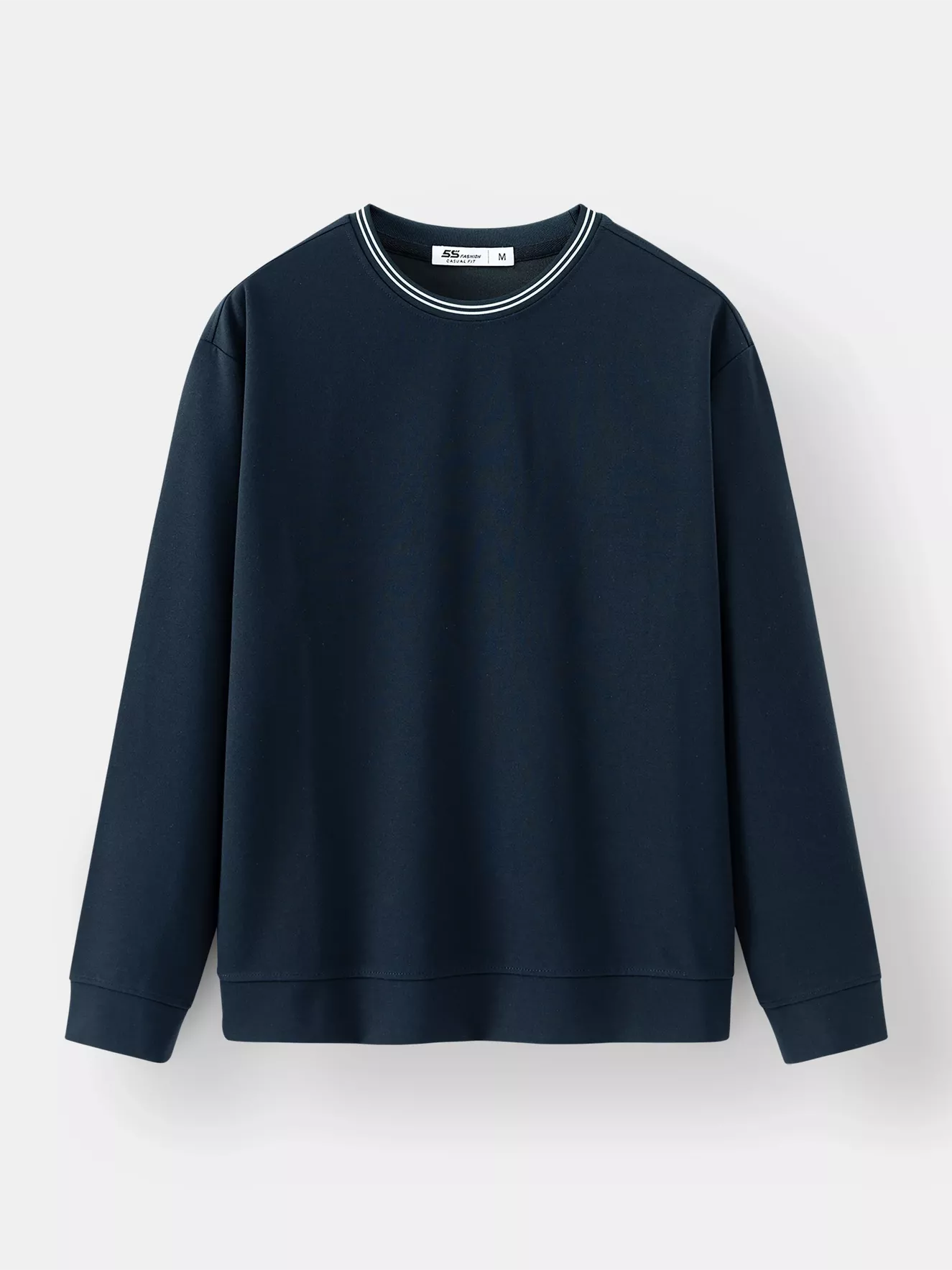 Áo Nỉ Nam Cổ Dệt Hiệu Ứng 5S Fashion Phom Casual BANI24009