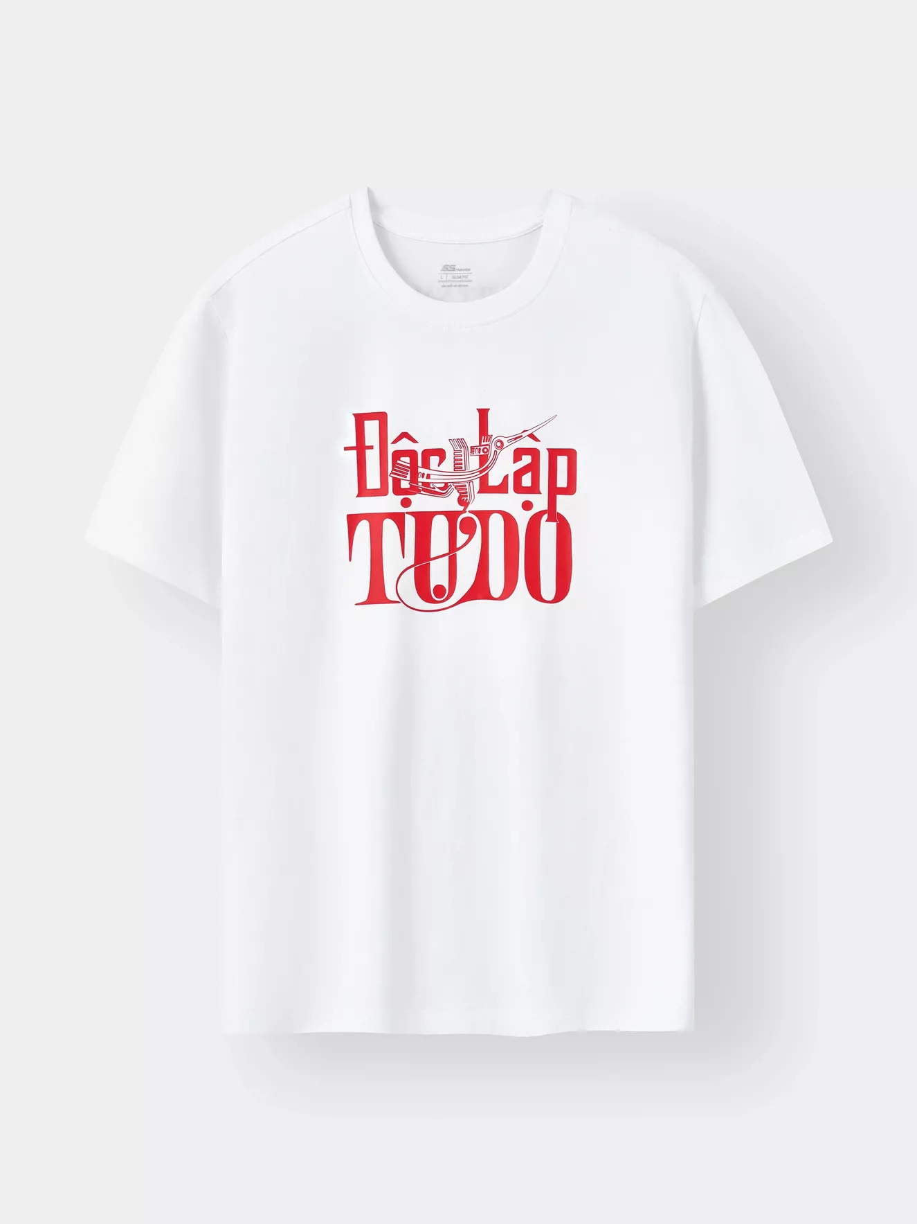 Áo Thun Cờ Đỏ Sao Vàng Unisex 5S Fashion In Độc Lập Tự Do ATS25080