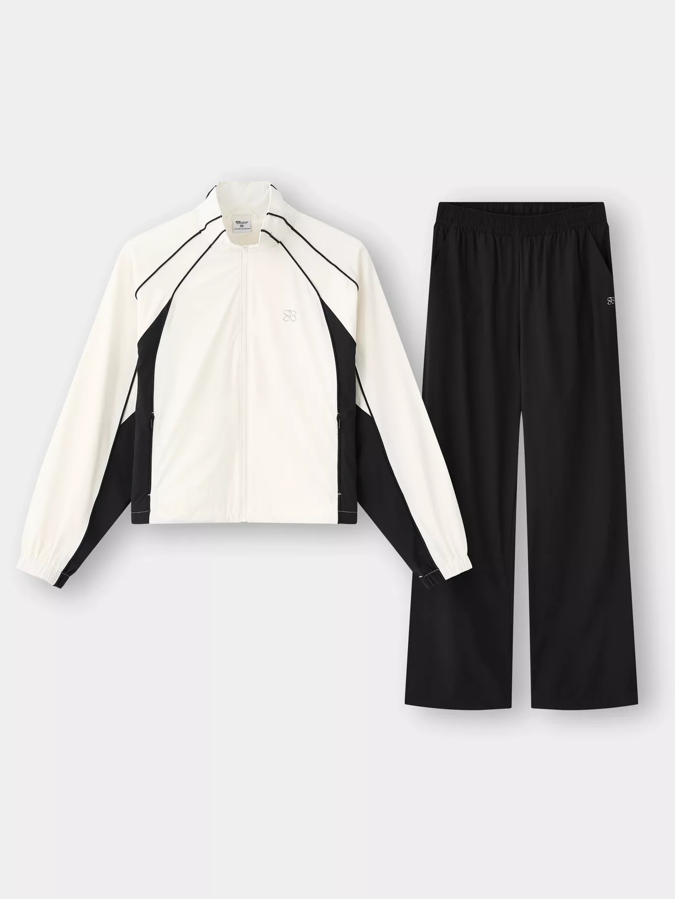 Set Bộ Gió Nữ 5S Fashion Can Phối Tay Raglan Phom Regular WBKG25006