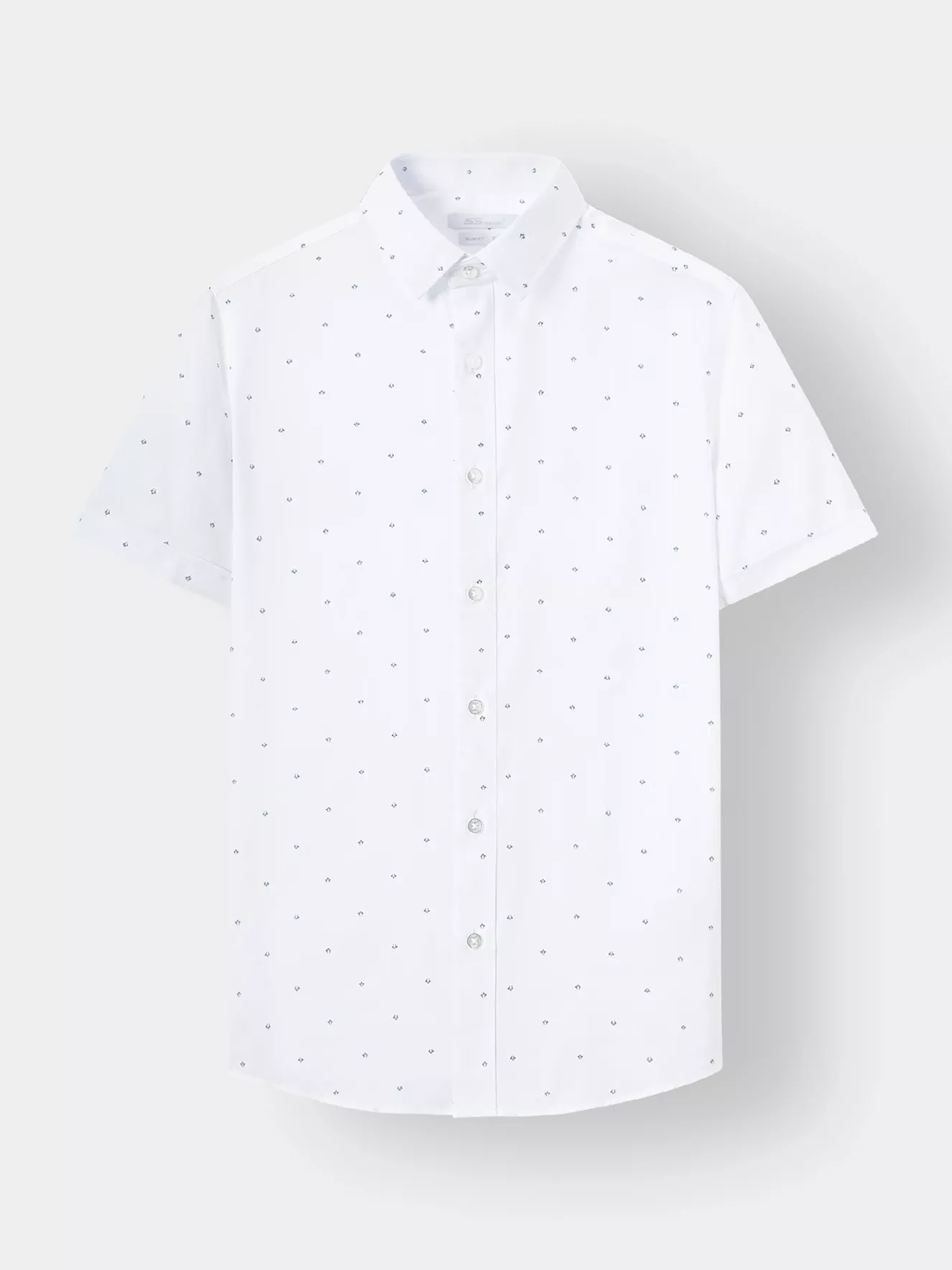 Áo Sơ Mi Nam Ngắn Tay 5S Fashion Họa Tiết ASC24078