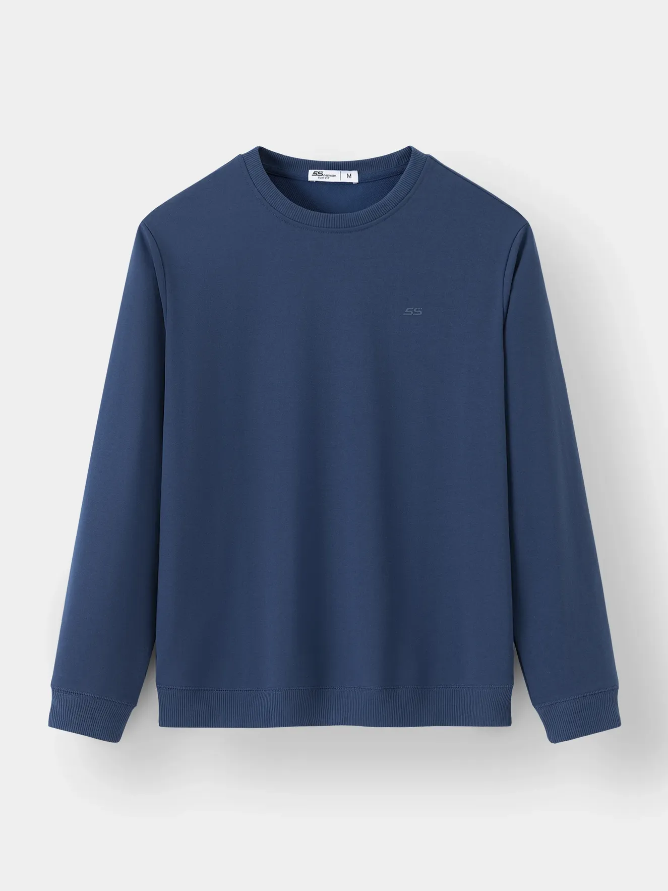 Áo Nỉ Cổ Tròn 5S Fashion Trơn Slimfit ANO23030