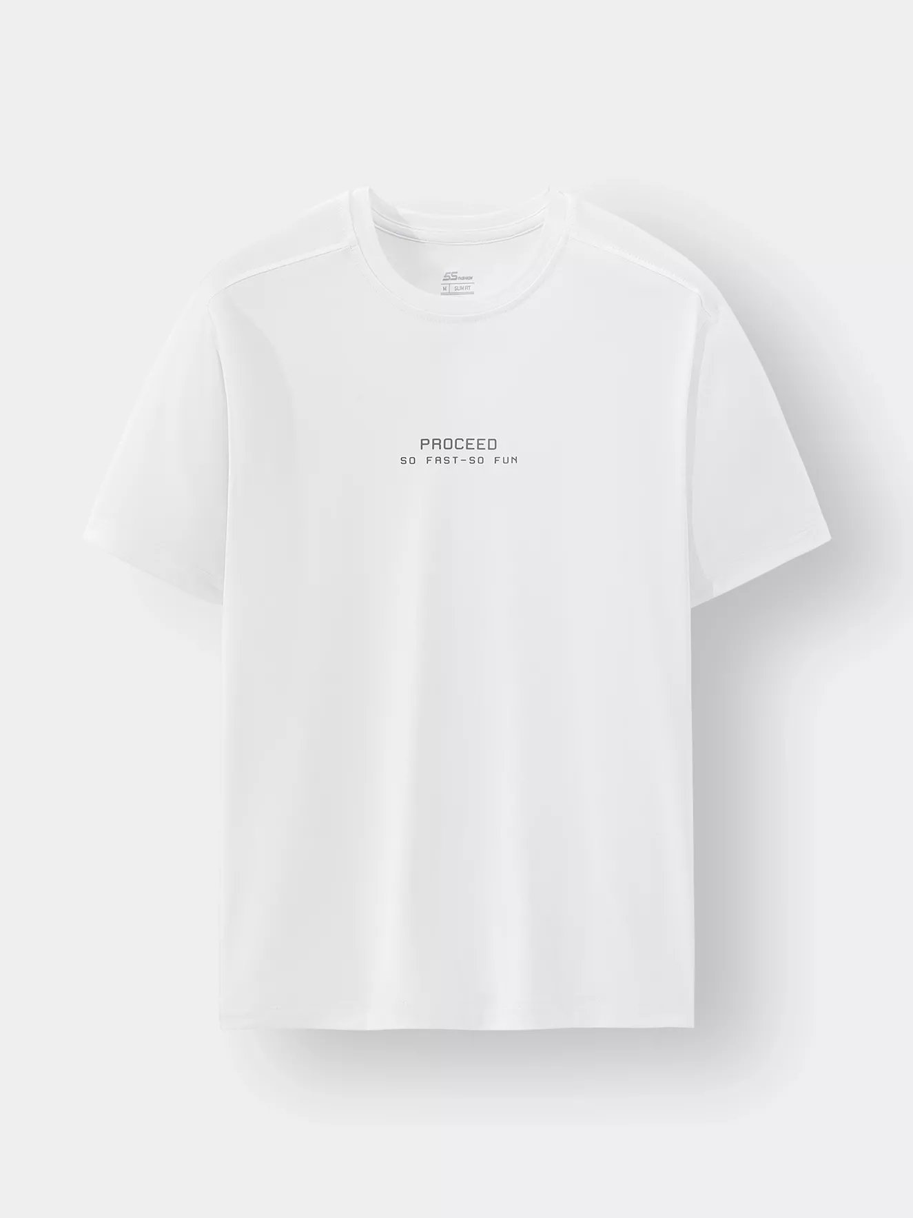 Áo Thun Nam 5S Fashion Siêu Nhẹ Mát In Chữ Phom Slimfit ATS24061