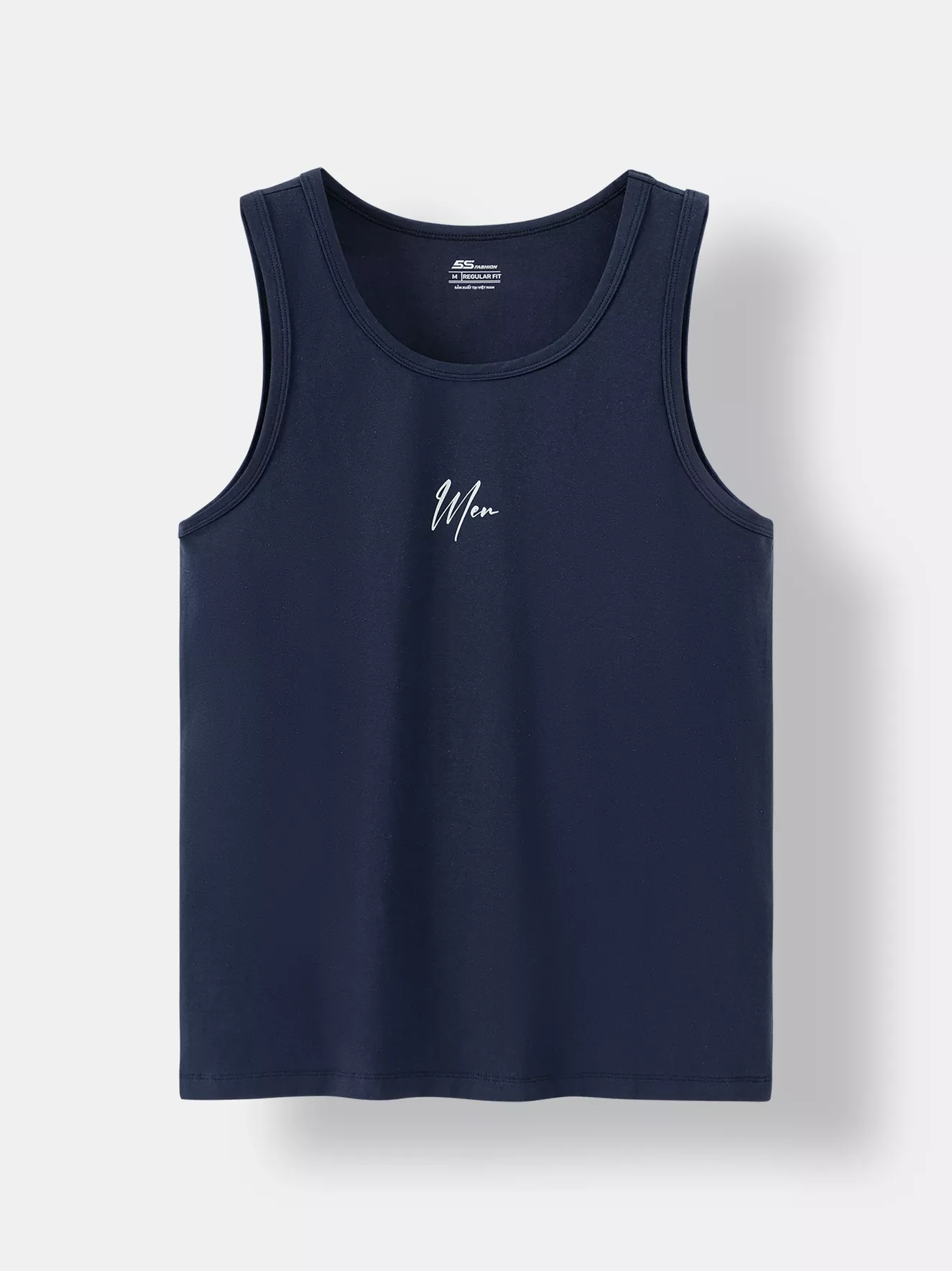 Áo Ba Lỗ Nam Cotton 5S Fashion In Chữ Regular ABL24012