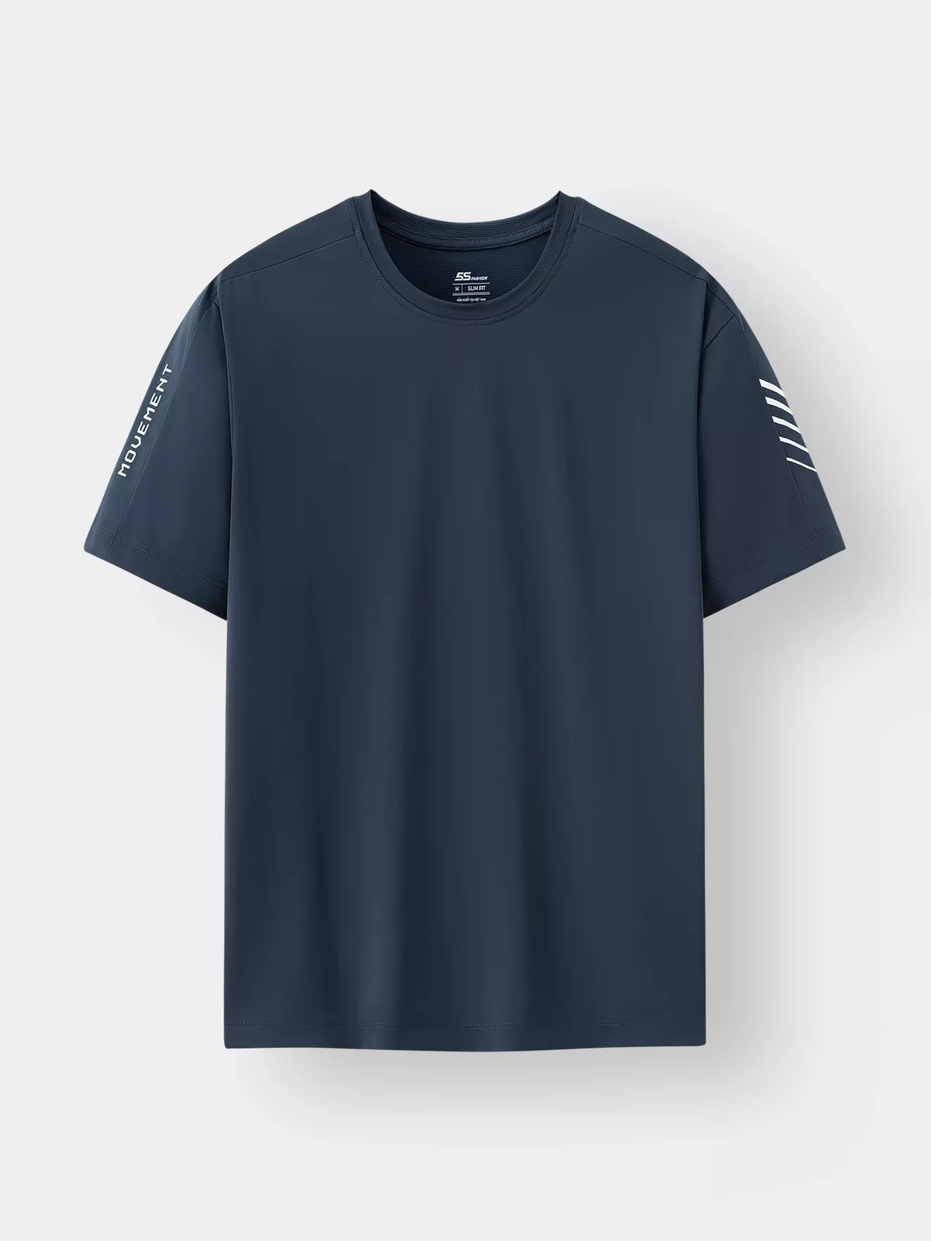 Áo Thun Nam Thể Thao 5S Fashion In Khỏe Khoắn Slimfit ATS25036