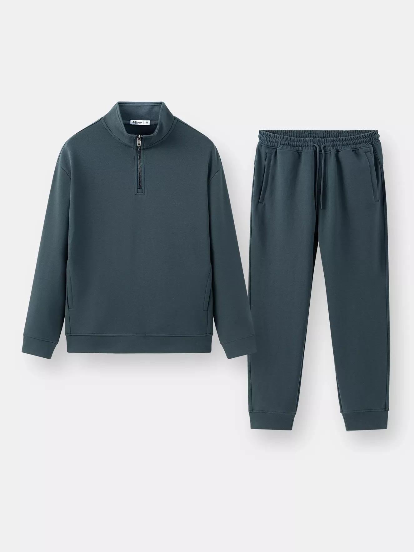 Bộ Quần Áo Nỉ Nam Có Khóa Kéo 5S Fashion Trơn Phom Casual BNK24012