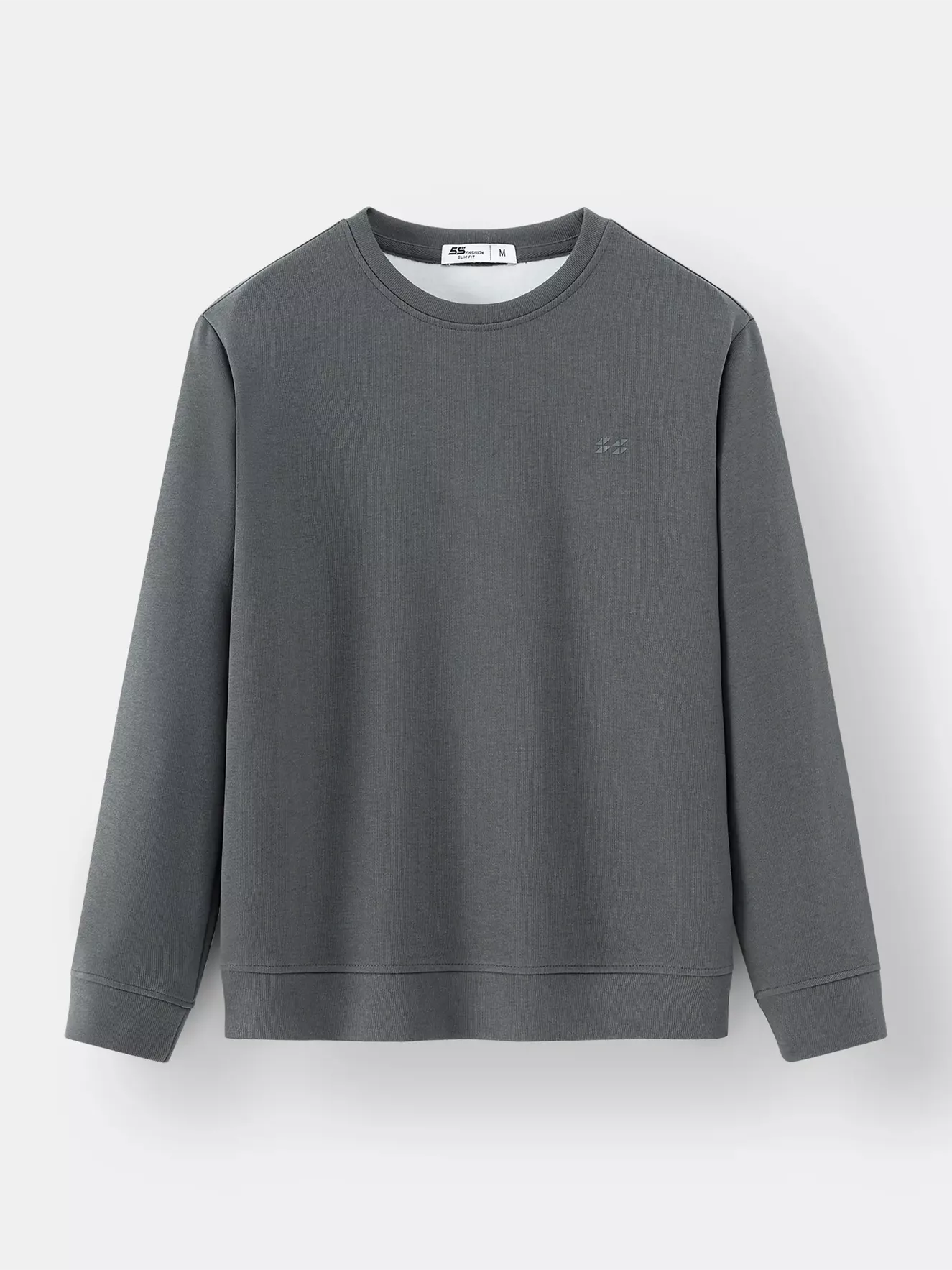 Áo Nỉ Nam Dài Tay 5S Fashion In Logo Basic Slimfit BANI24001