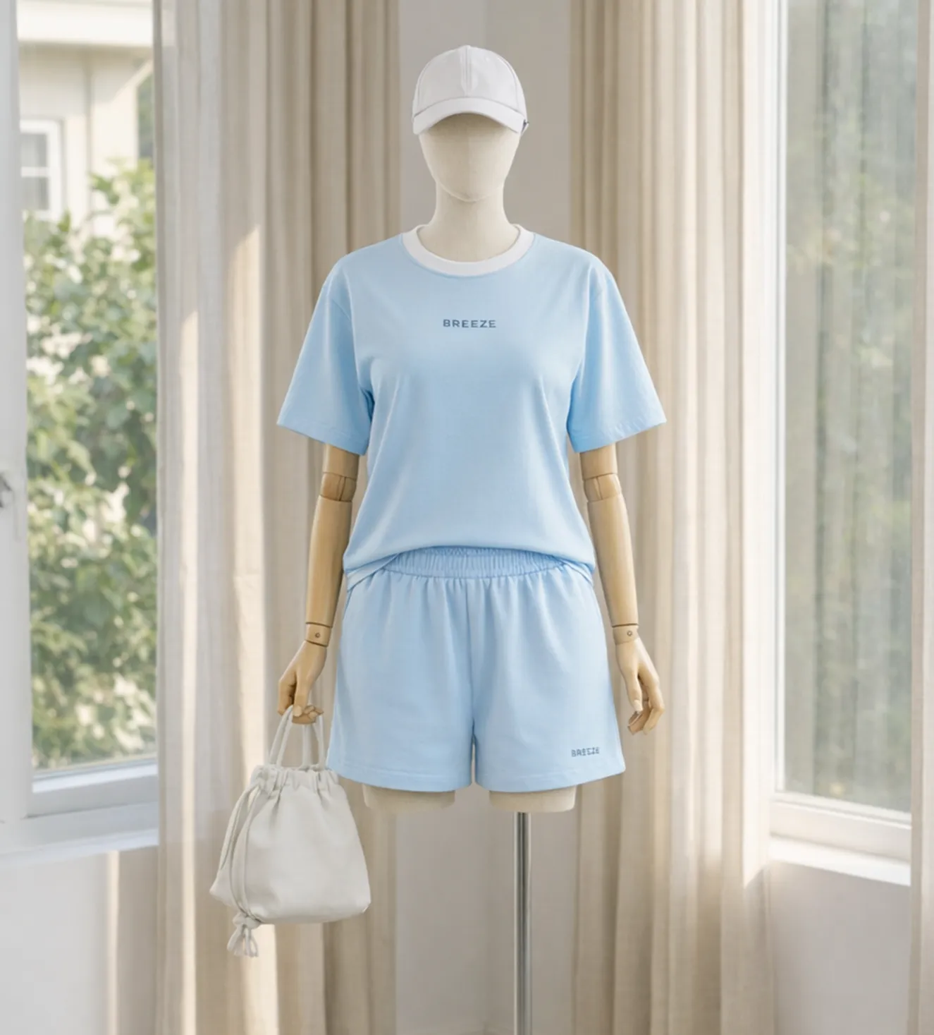 Bộ Thun Nữ Ngắn Tay EASY CASUAL 5S Fashion In Chữ WBTS26004