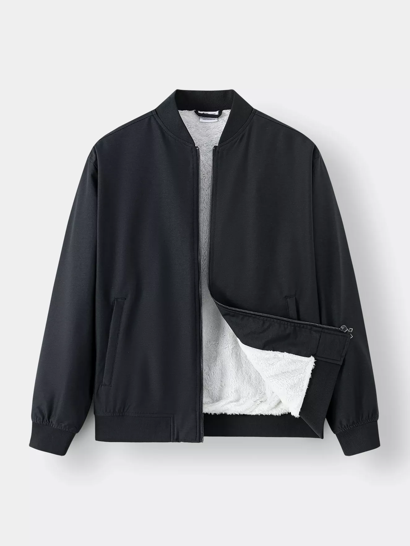 Áo Khoác Bomber Nam 5S Fashion Lót Lông Trơn Basic AKB24043