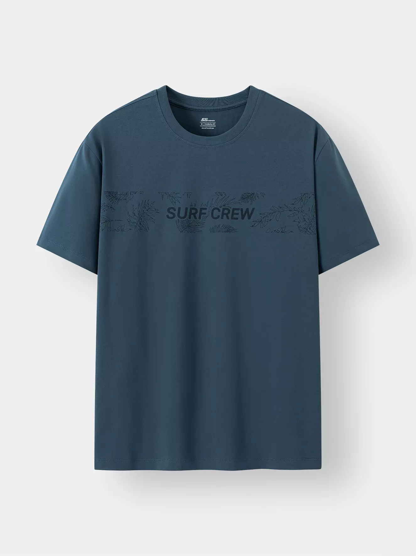 Áo Thun Nam Ngắn Tay 5S Fashion Họa Tiết Phom Casual ATS24019