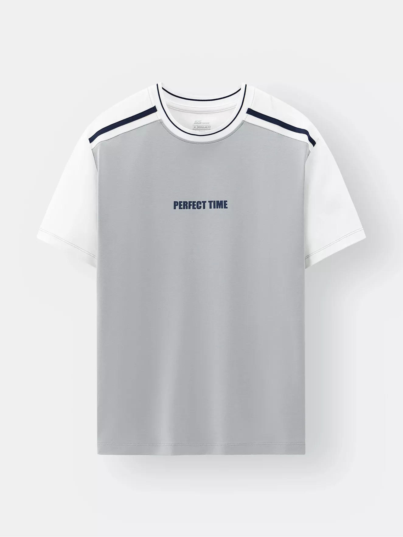 Áo Thun Nam Can Phối 5S Fashion Phom Regular ATS25029