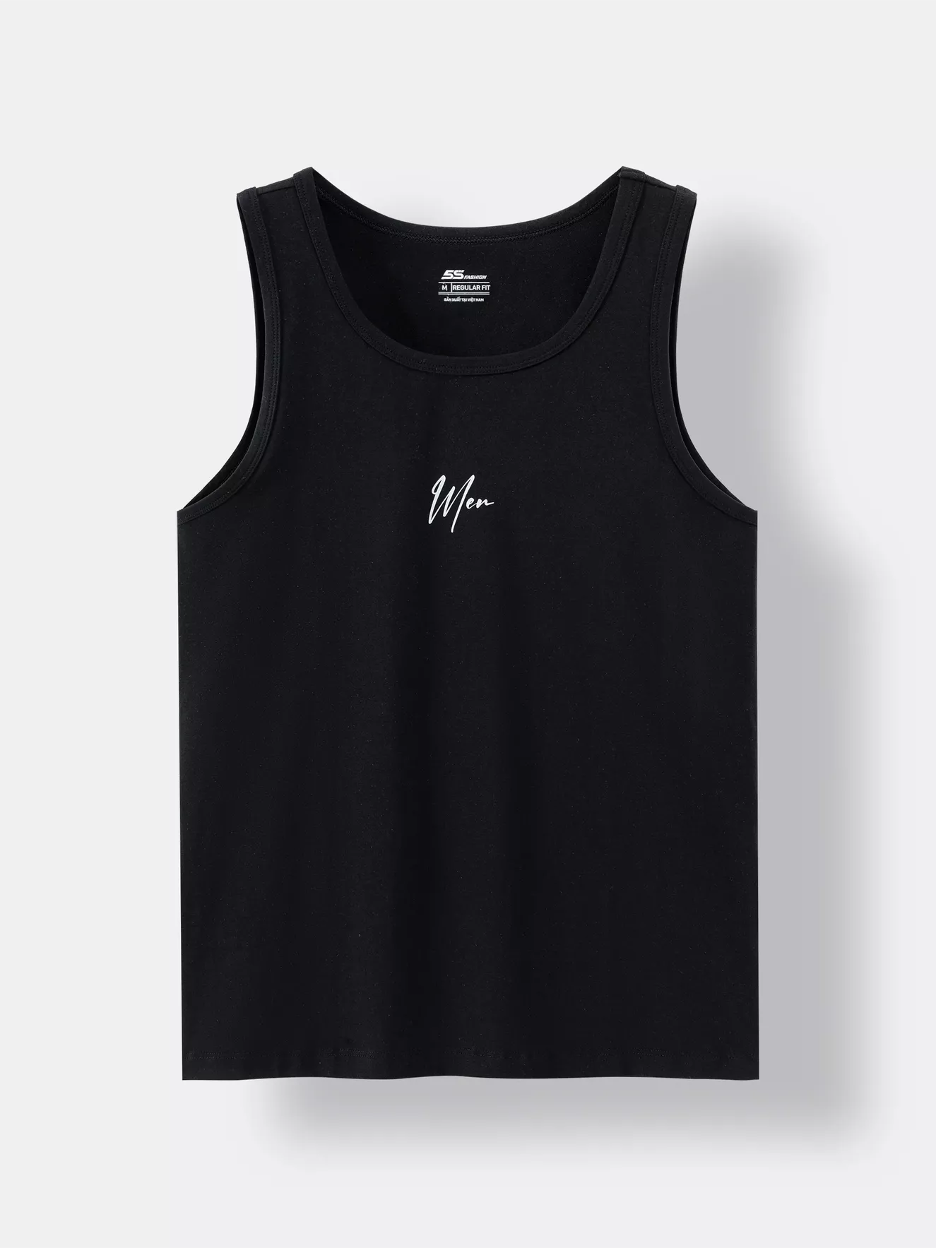 Áo Ba Lỗ Nam Cotton 5S Fashion In Chữ Regular ABL24012