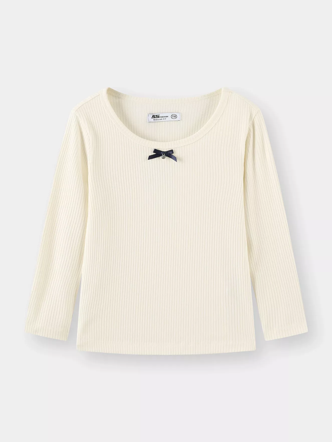 Áo Thun Bé Gái 5S Fashion Chất Gân Sọc Mềm Mại G0ATH25004