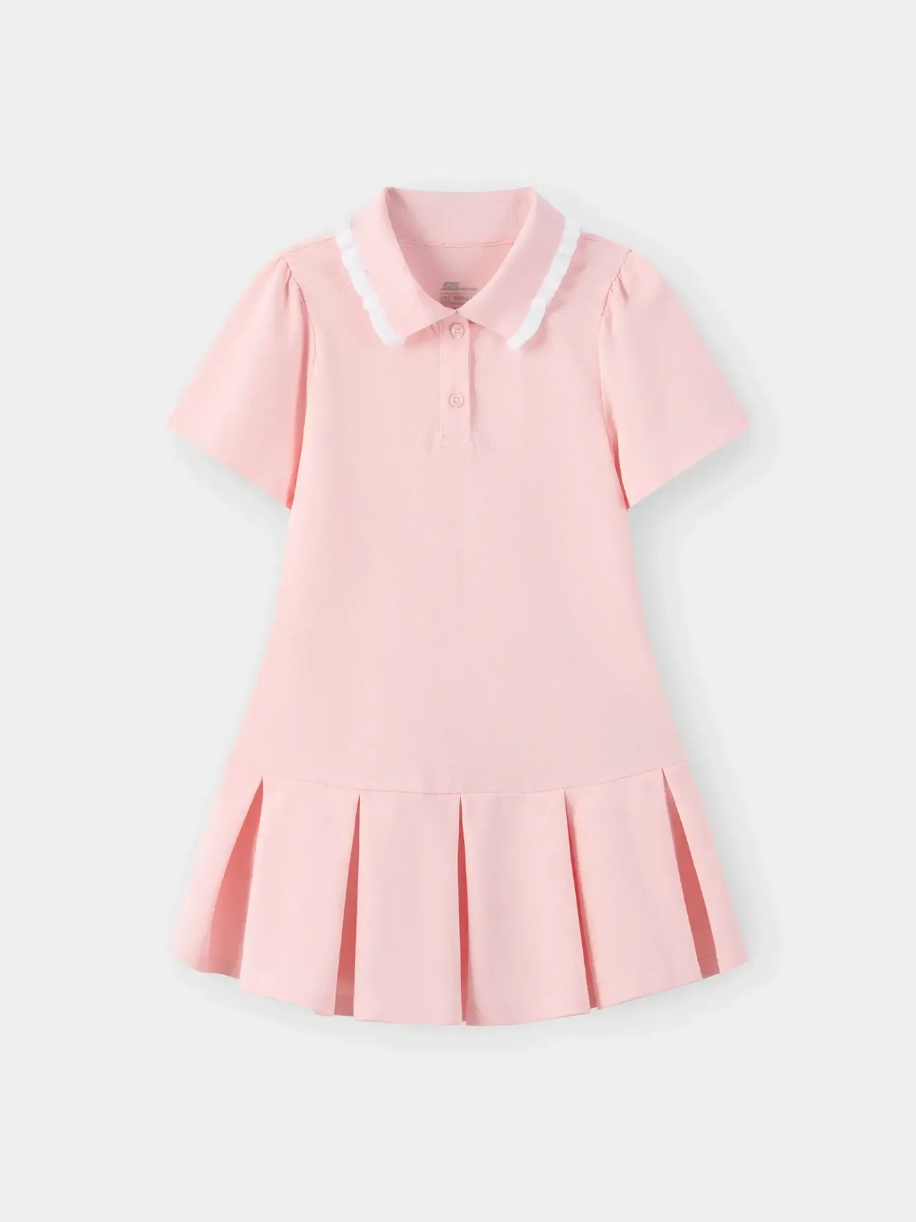 Váy Liền Bé Gái 5S Fashion Xếp Ly Cổ Polo G0VAY26002