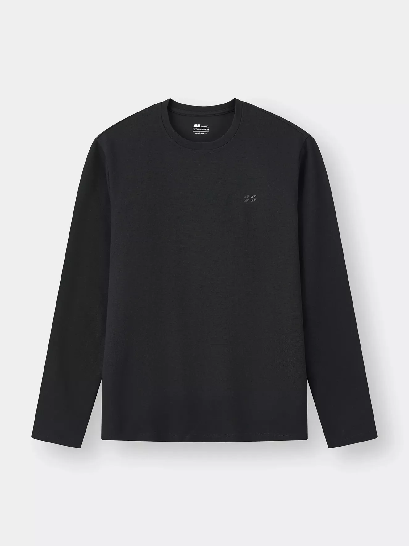 Áo Thun Nam Dài Tay 5S Fashion Trơn Basic Phom Regular M0ATH25009