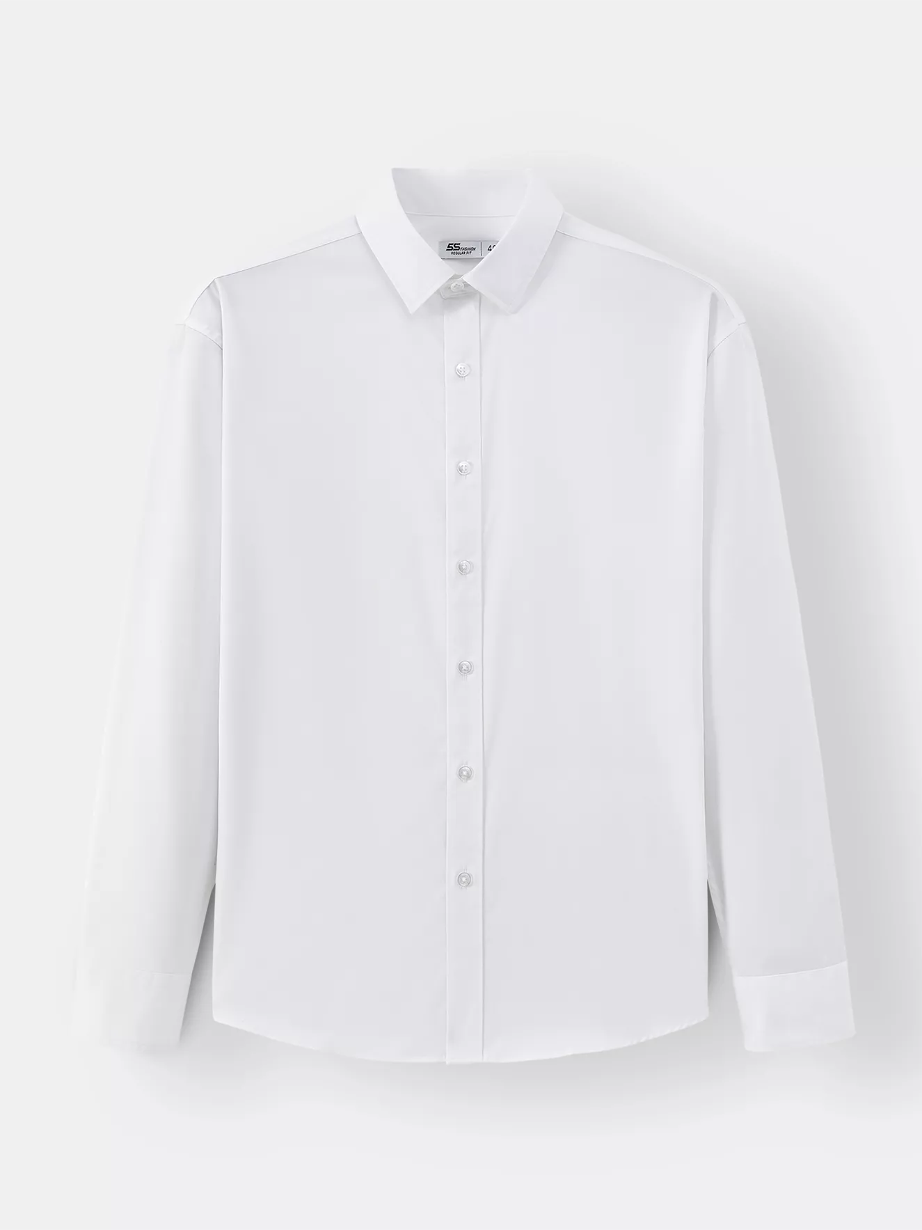 Áo Sơ Mi Nam Dài Tay Màu Trắng Phom Regular ASM24031