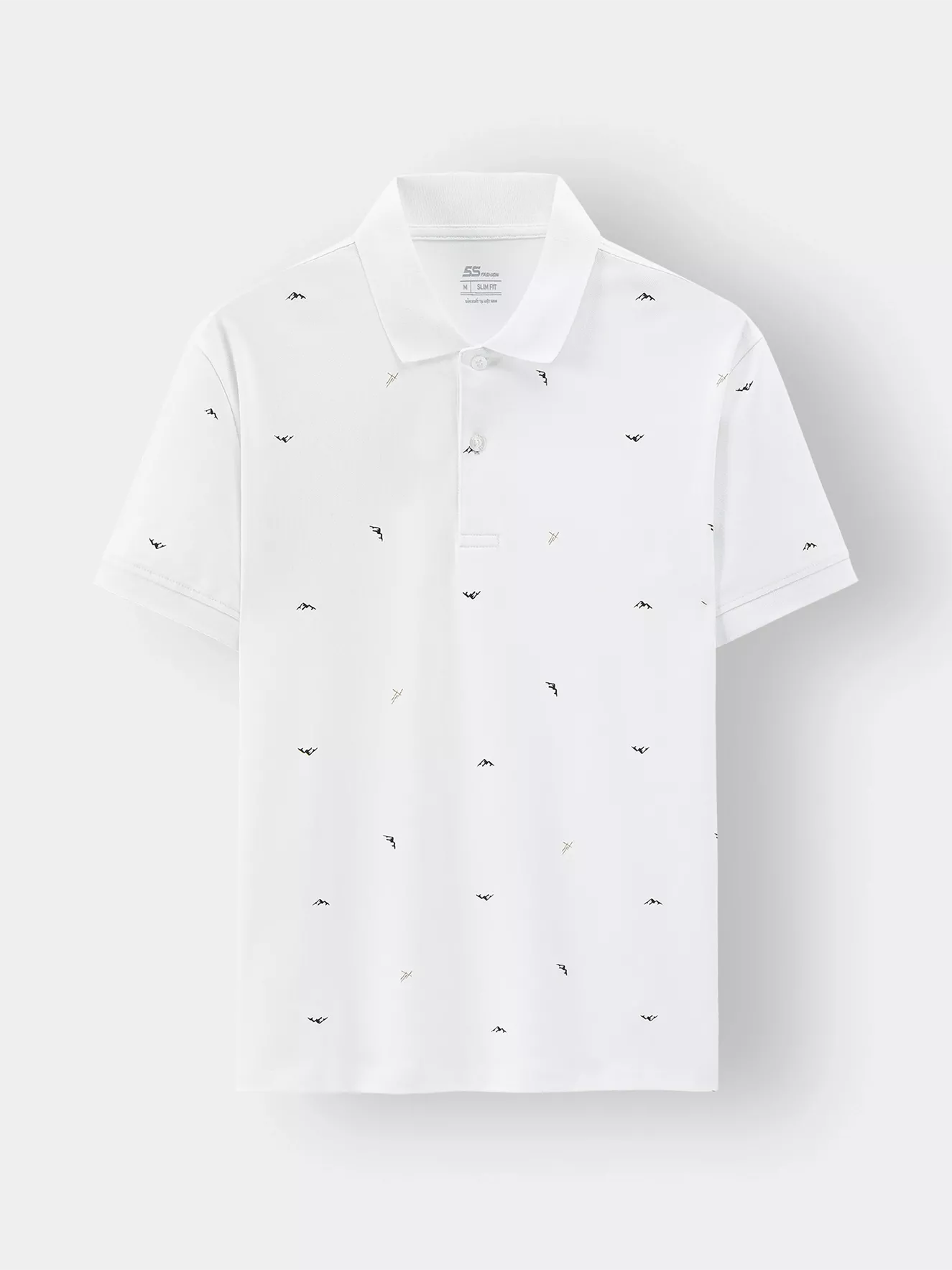 Áo Polo Nam 5S Fashion Họa Tiết In Tràn Slimfit APC24046