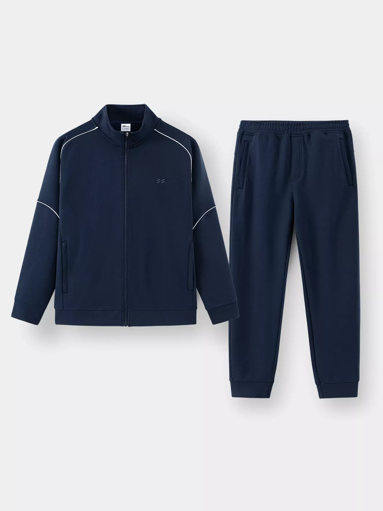 Áo Nỉ Khóa Nam 5S Fashion Phối Line Slimfit BAKN24027