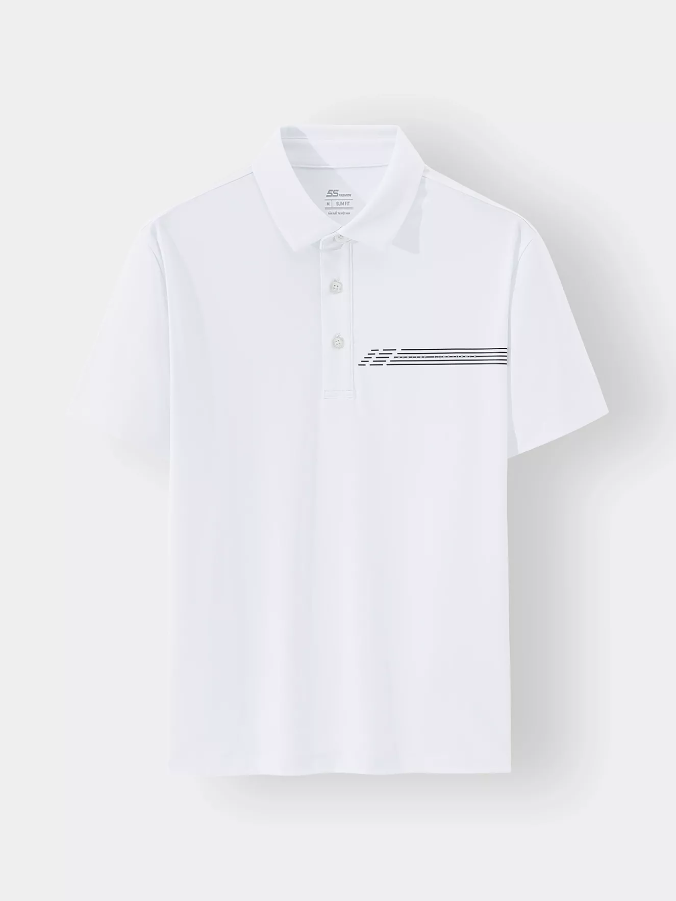 Áo Polo Nam 5S Fashion Thể Thao In Chữ Slimfit APC24082