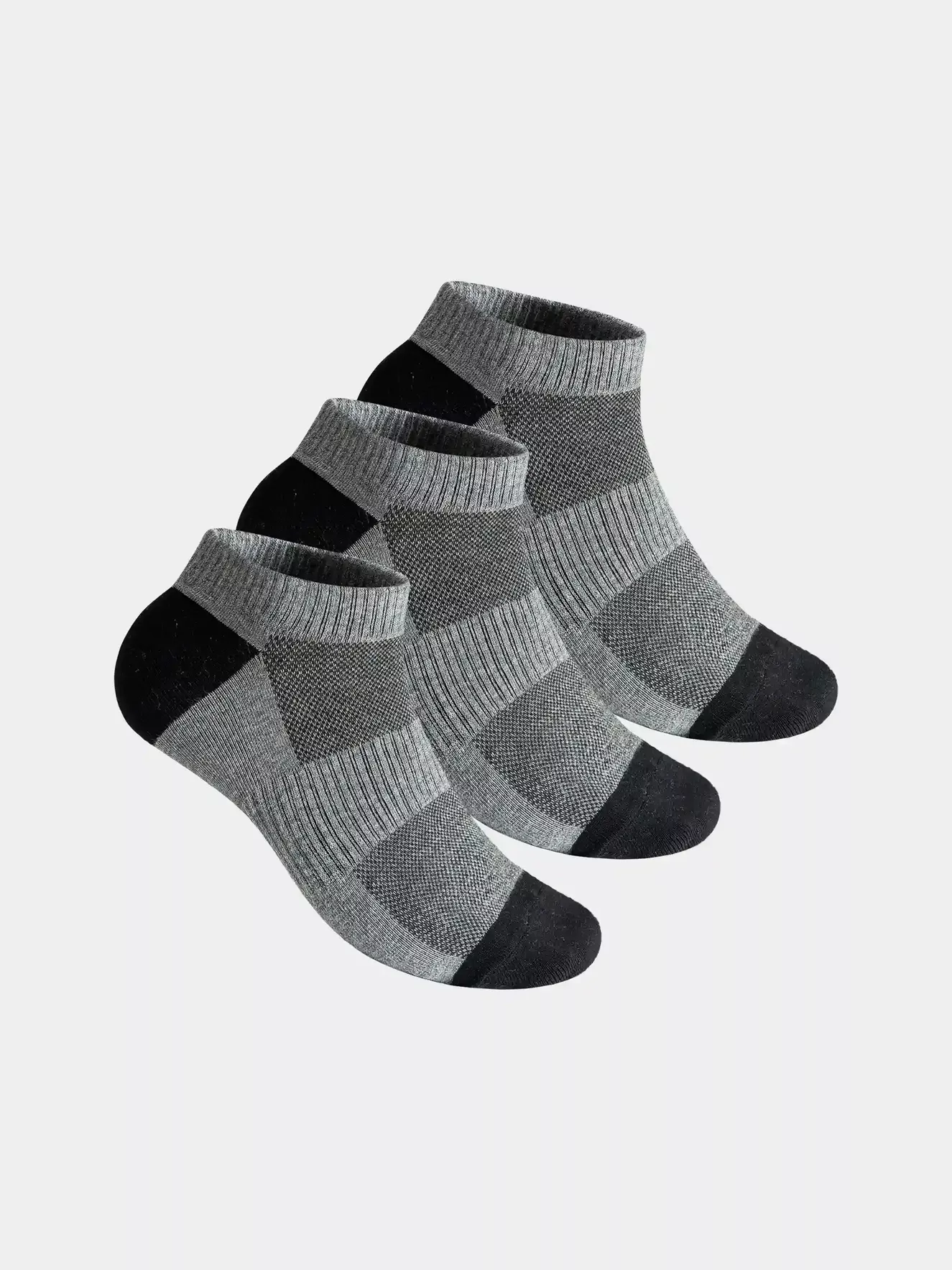 Combo 3 Đôi Tất Nam Cổ Ngắn 5S Fashion Phối Màu Dệt Hiệu Ứng 3C-Y0TAT24105