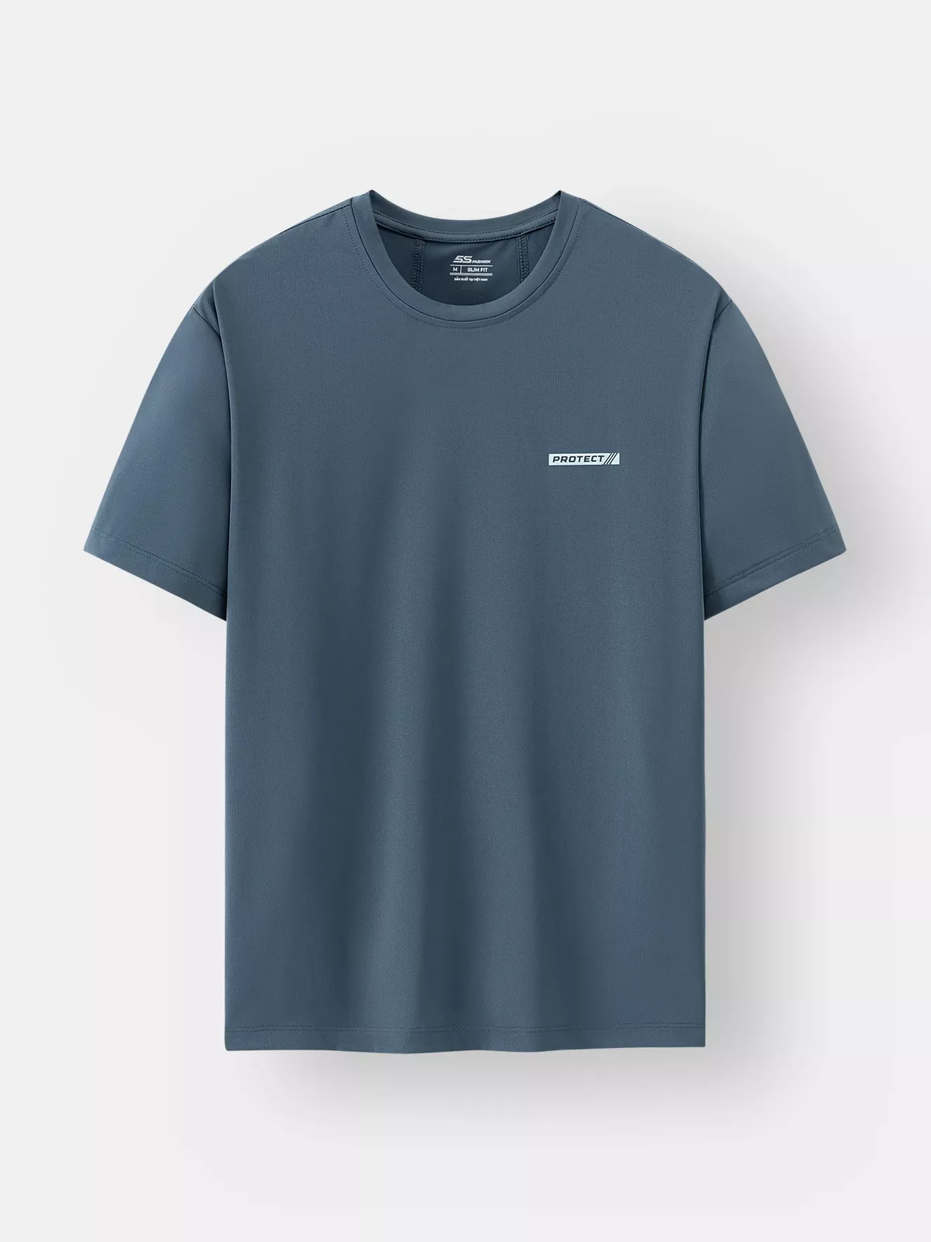 Áo Thun Nam Ngắn Tay 5S Fashion In Chữ Protect Slimfit ATS24011