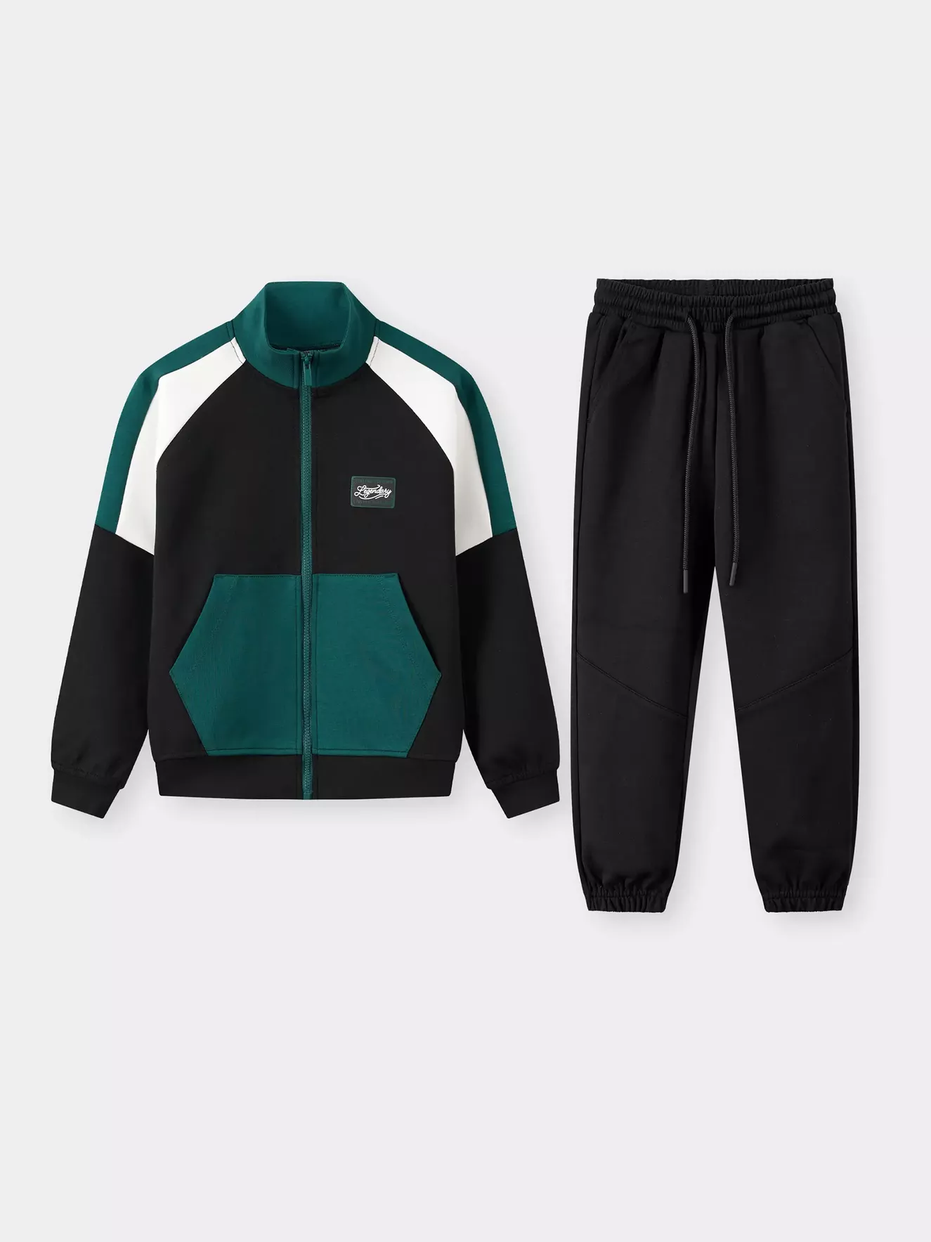 Bộ Nỉ Khóa Bé Trai 5S Fashion Cổ Cao Can Phối BBNK25003-BBNK25103