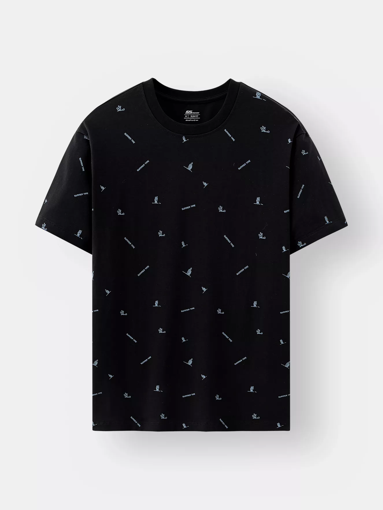 Áo Thun Nam 5S Fashion Họa Tiết Phom Slimfit ATS25057