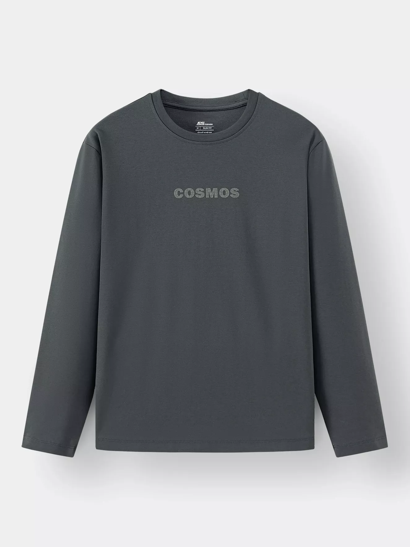 Áo Thun Nam Dài Tay 5S Fashion In Chữ Phom Slimfit ATH24029