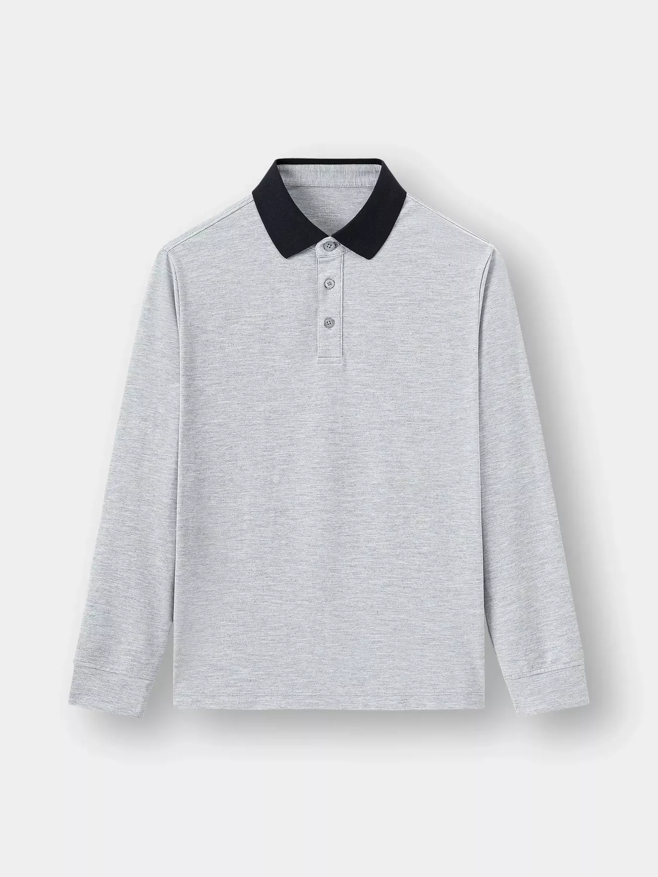 Áo Polo Dài Tay 5S Fashion Cổ Phối Màu Slimfit APD23600