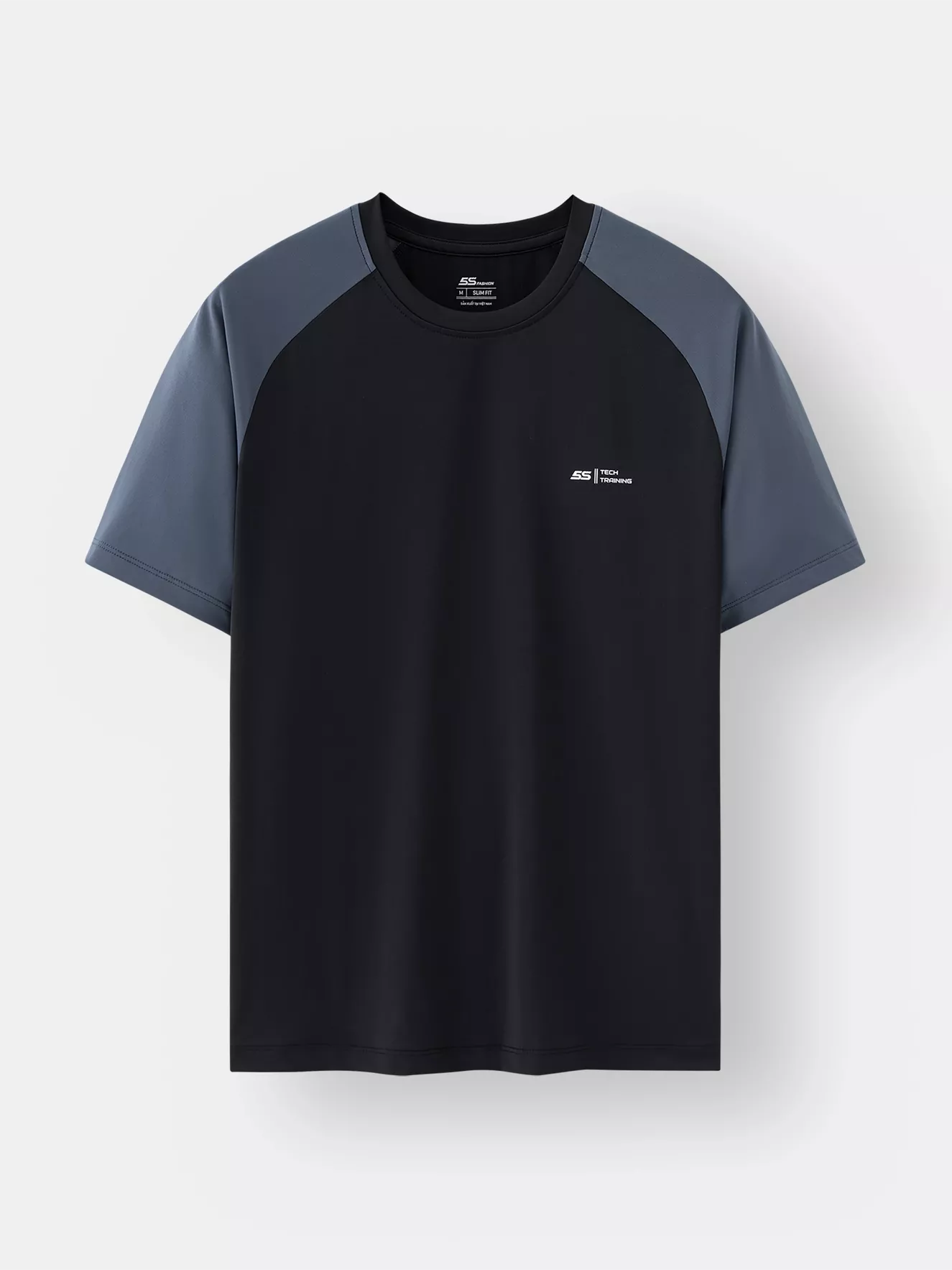 Áo Thun Nam Ngắn Tay 5S Fashion Tay Raglan Slimfit ATS25055