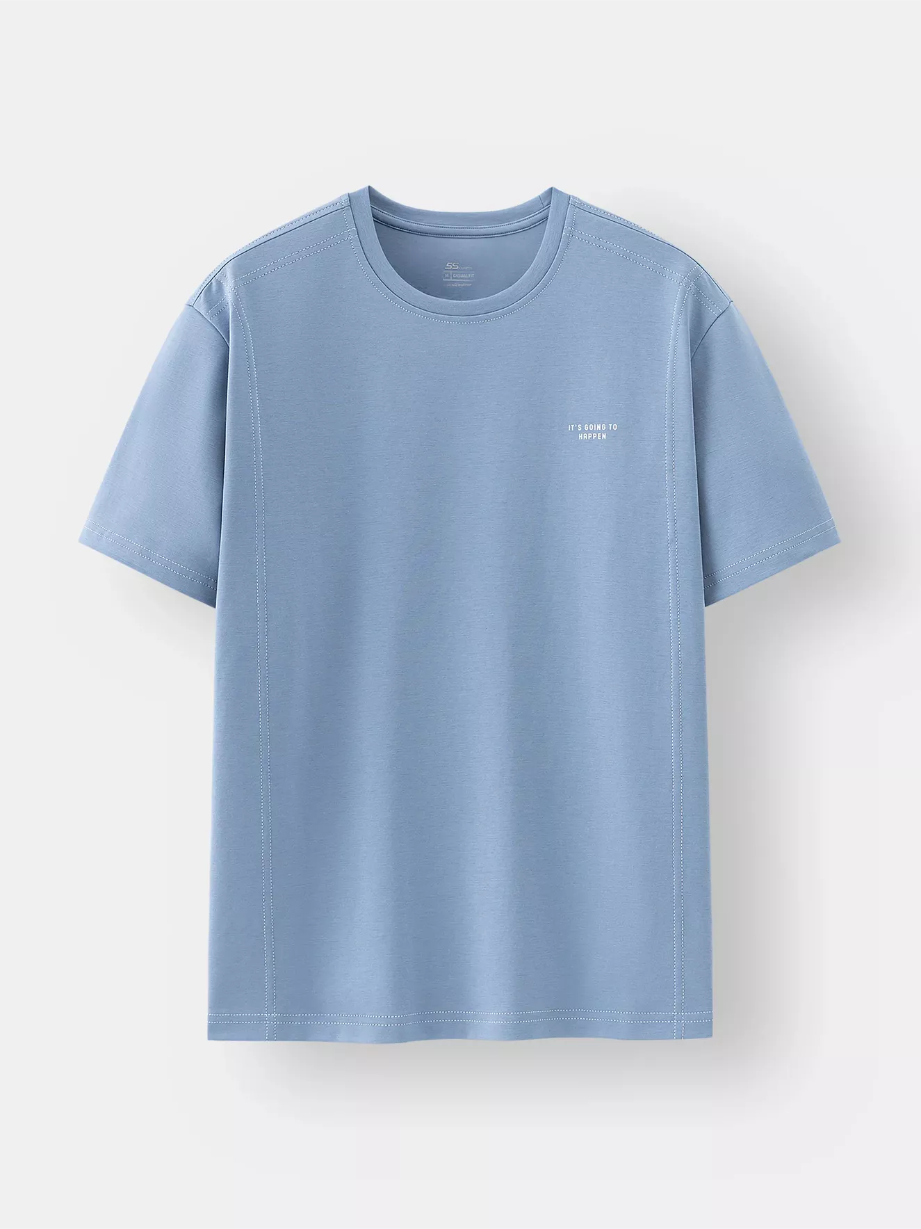 Áo Thun Nam Ngắn Tay 5S Fashion Chần Chỉ Phong Cách ATS25001