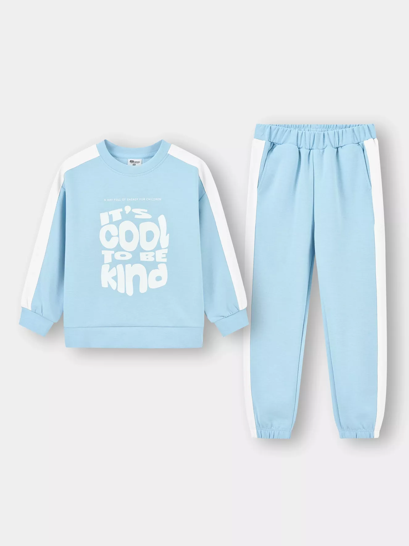 Bộ Nỉ Bé Trai Bé Gái 5S Fashion Can Phối In Cá Tính KBNI25001