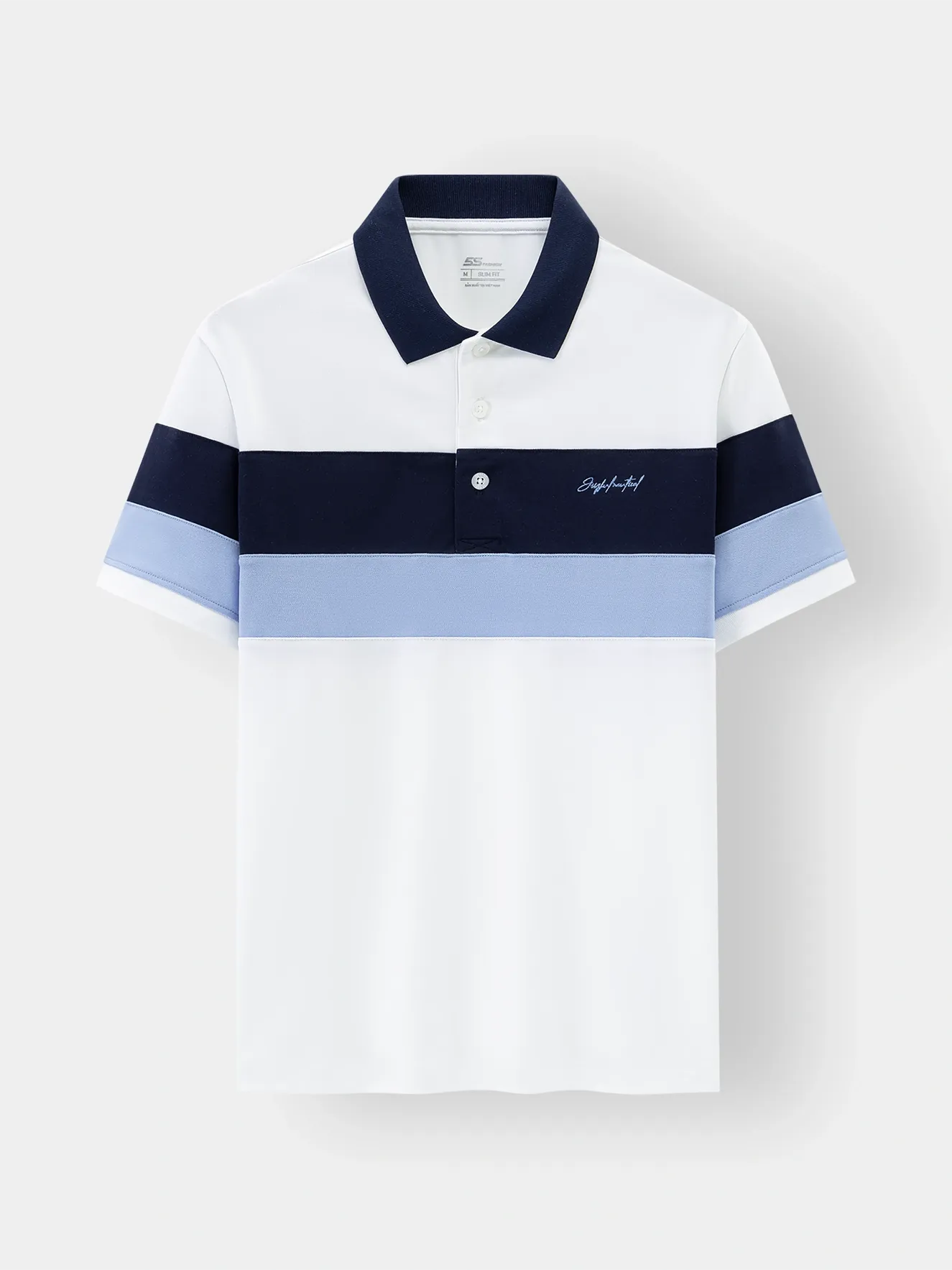 Áo Polo Nam 5S Fashion Can Phối Phom Slimfit APC24042
